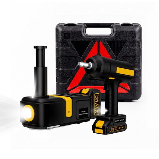 Advwin Electric Car Jack Kit w/ Impact Wrench LED