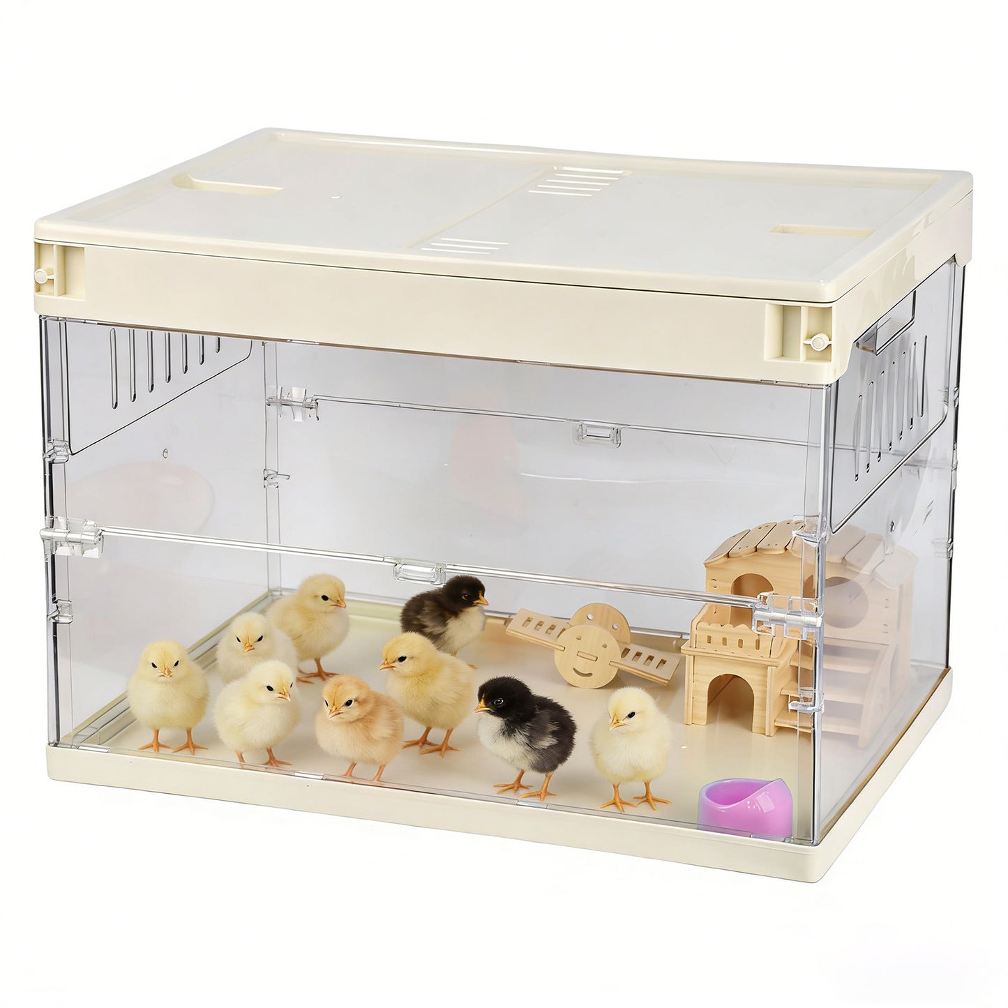 Advwin Foldable Transparent Hamster & Guinea Pig Cage