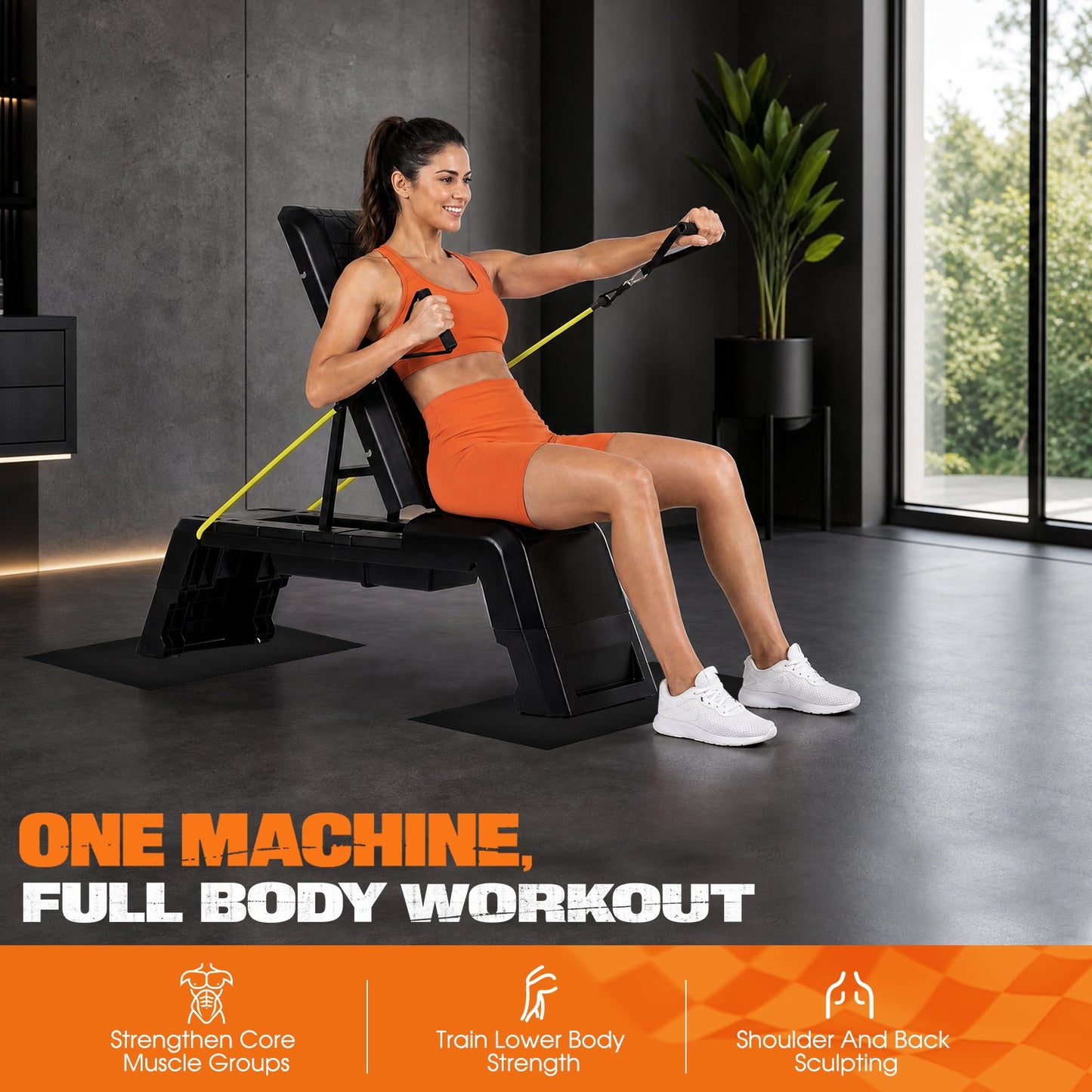 Advwin Adjustable Aerobic Step Workout Bench