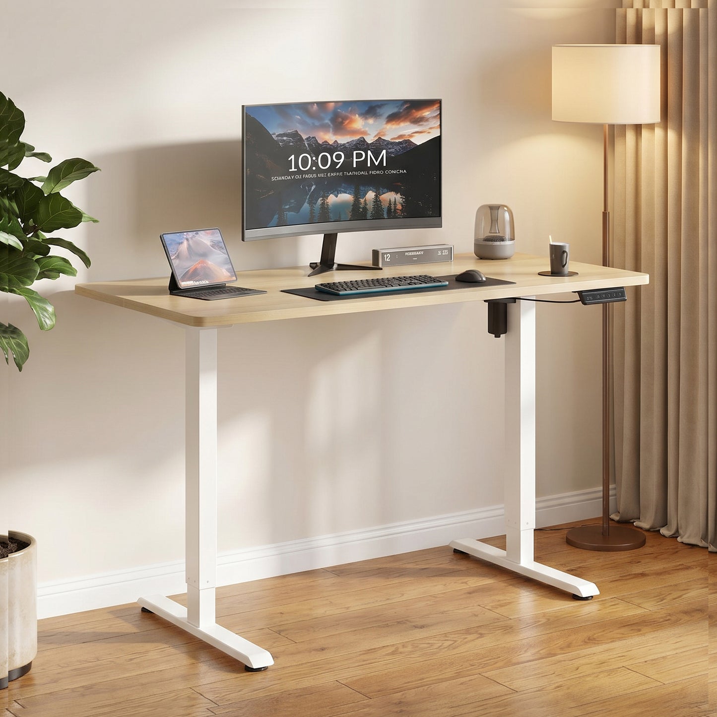 Advwin 120x60cm Electric Standing Desk Height Adjustable
