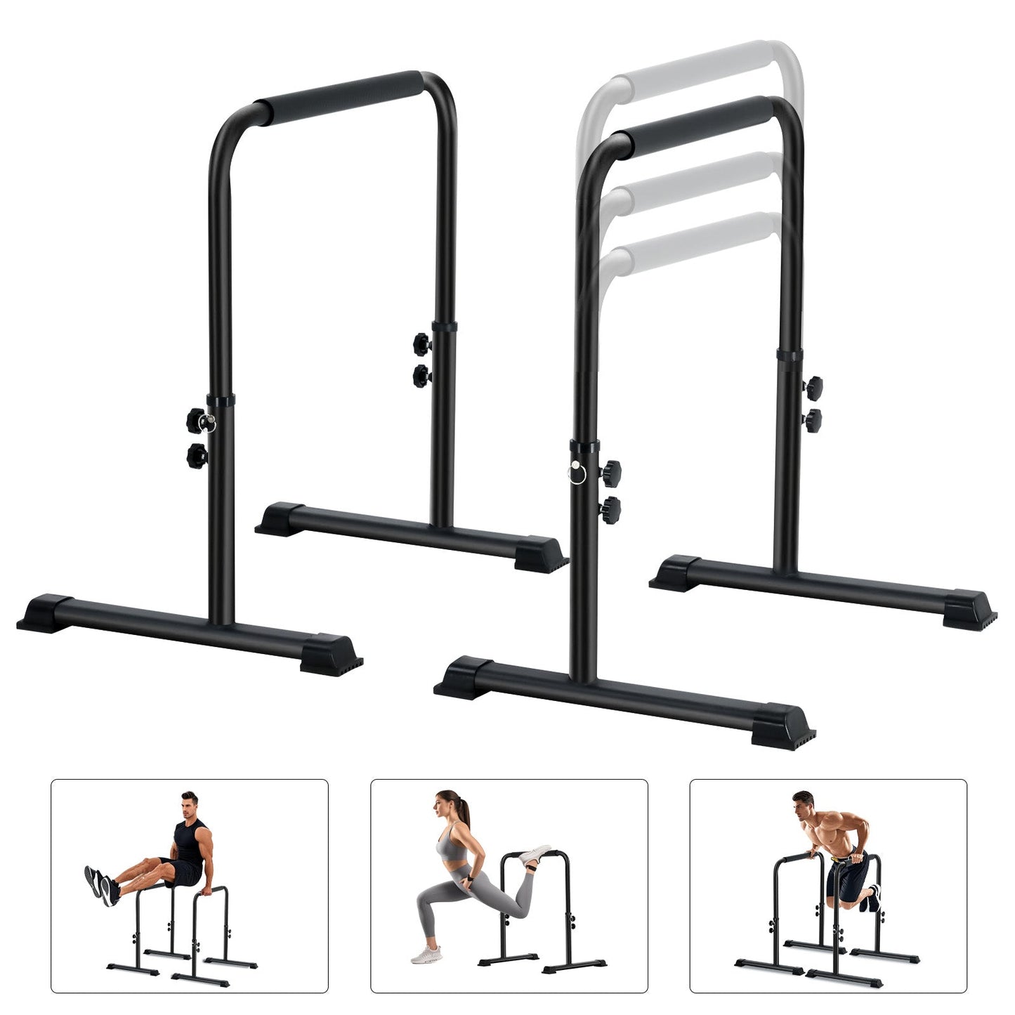 Advwin Adjustable Dip Bar Home Dip Station