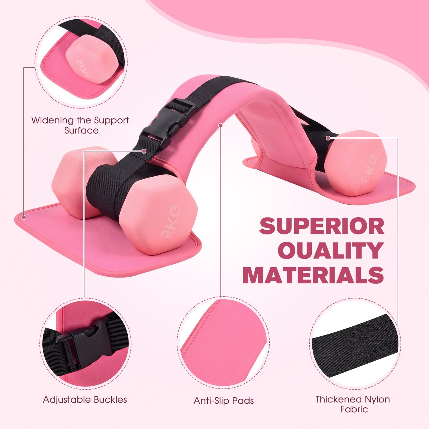 Advwin Hip Thrust Belt for Dumbbells and Kettlebells