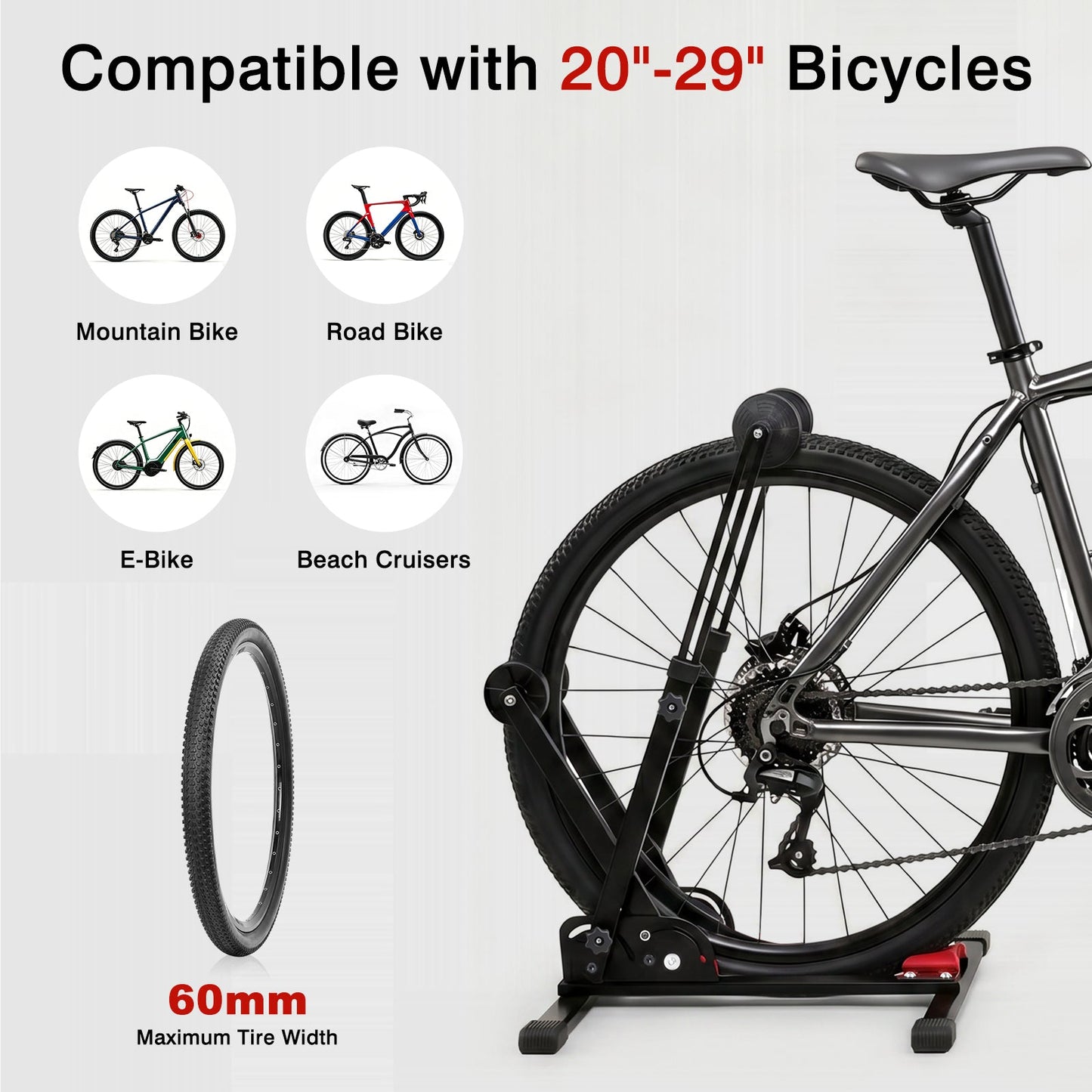 Advwin Folding Adjustable Bike Floor Stand Height Adjustable