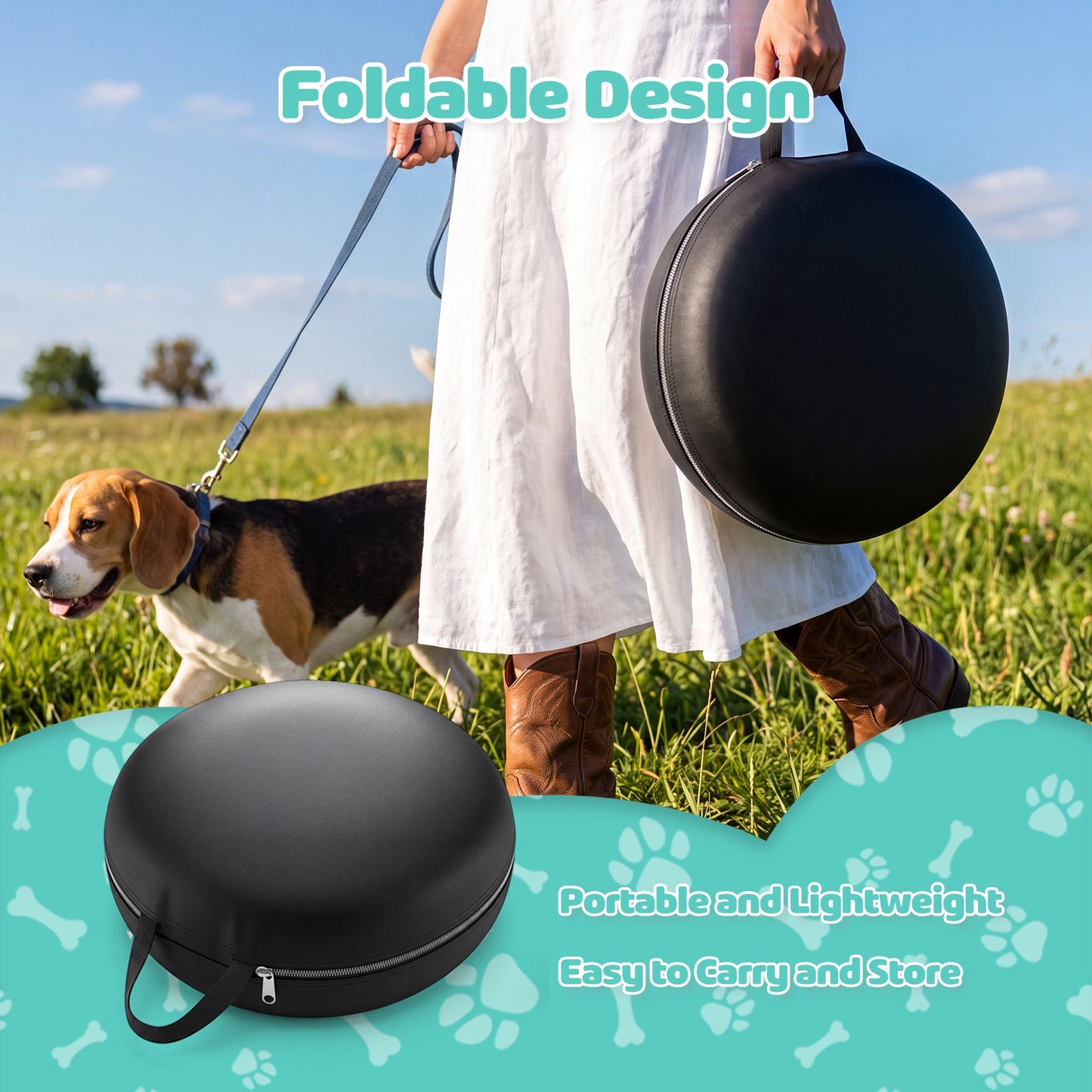 Advwin 2-in-1 Foldable Pet Playpen for Dogs & Cats