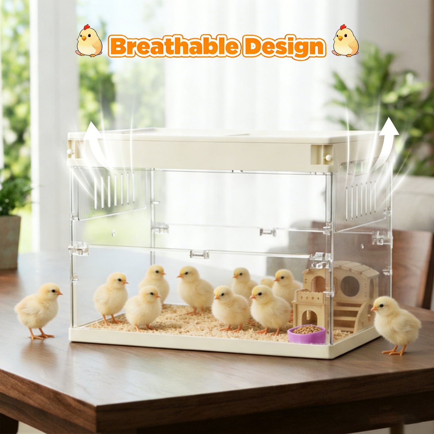 Advwin Foldable Transparent Hamster & Guinea Pig Cage