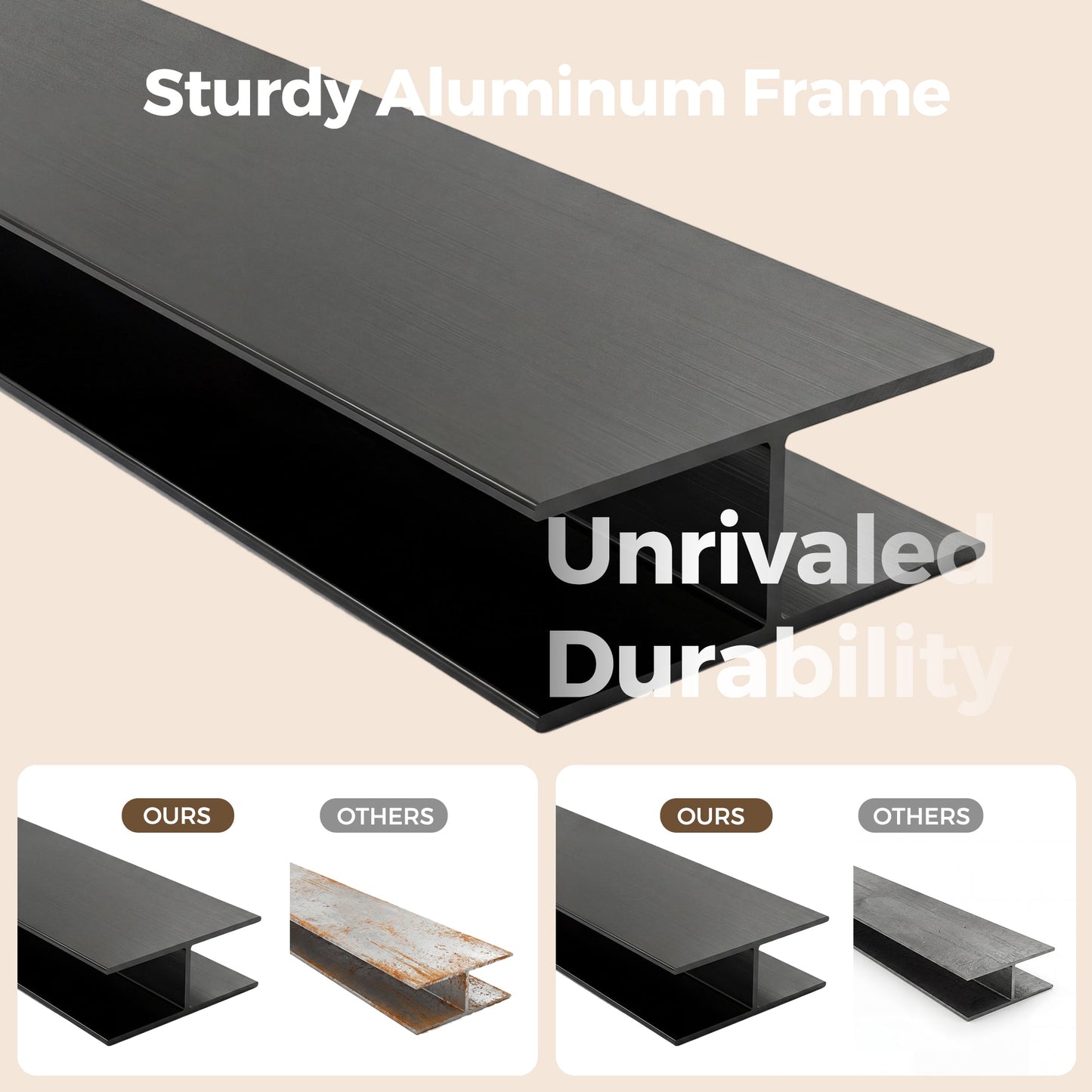 Advwin Aluminum Dog Door for Sliding Glass Door Small