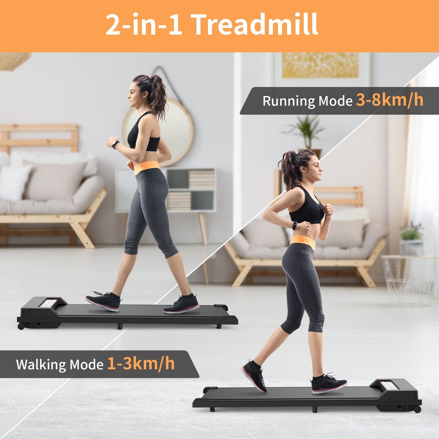 Advwin Walking Pad Treadmill & Grip Strength Equipment