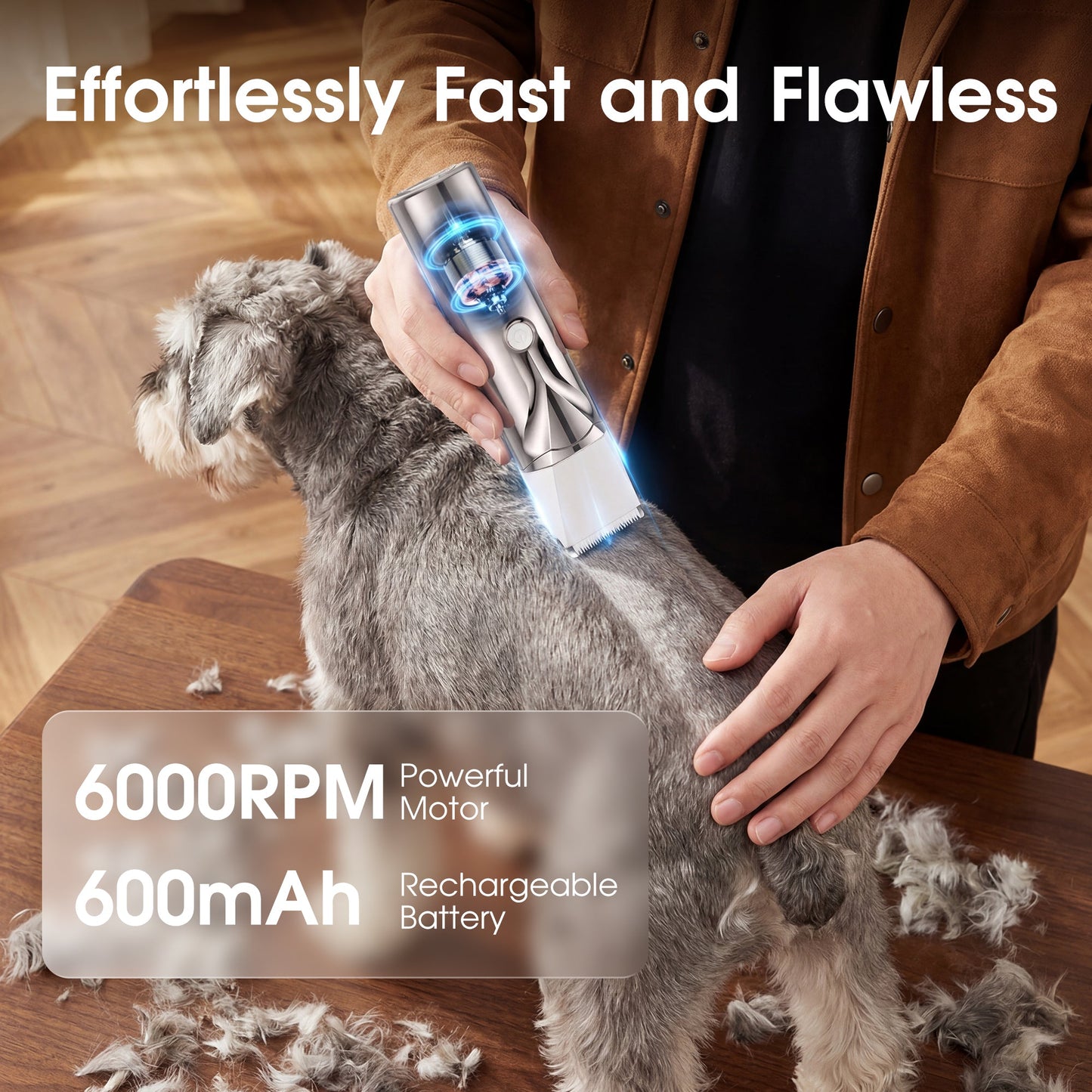 Advwin 4 in 1 Cordless Dog Grooming Clippers Kit