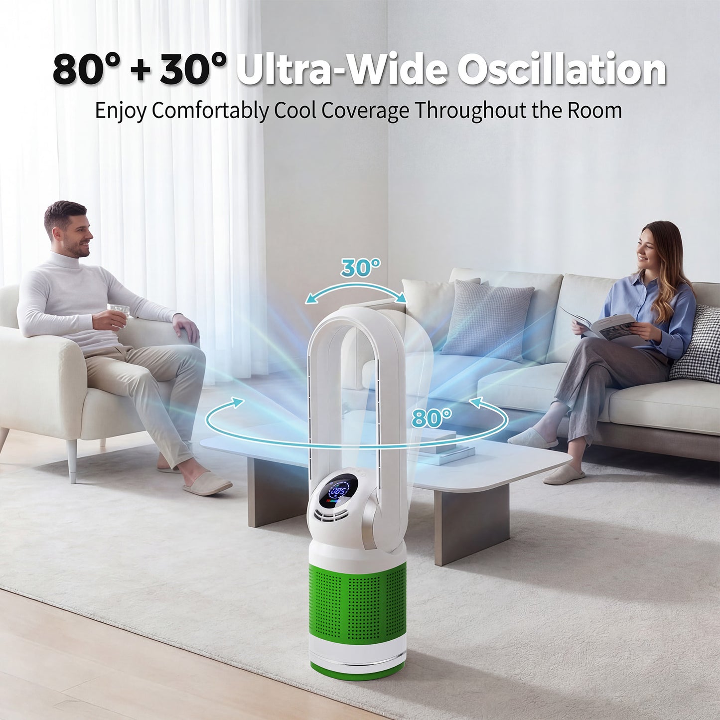 Advwin Cooling & Heating Fan Combo with HEPA Air Purifier