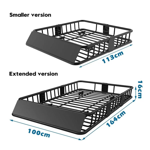 Advwin Roof Rack Basket with Cargo Net