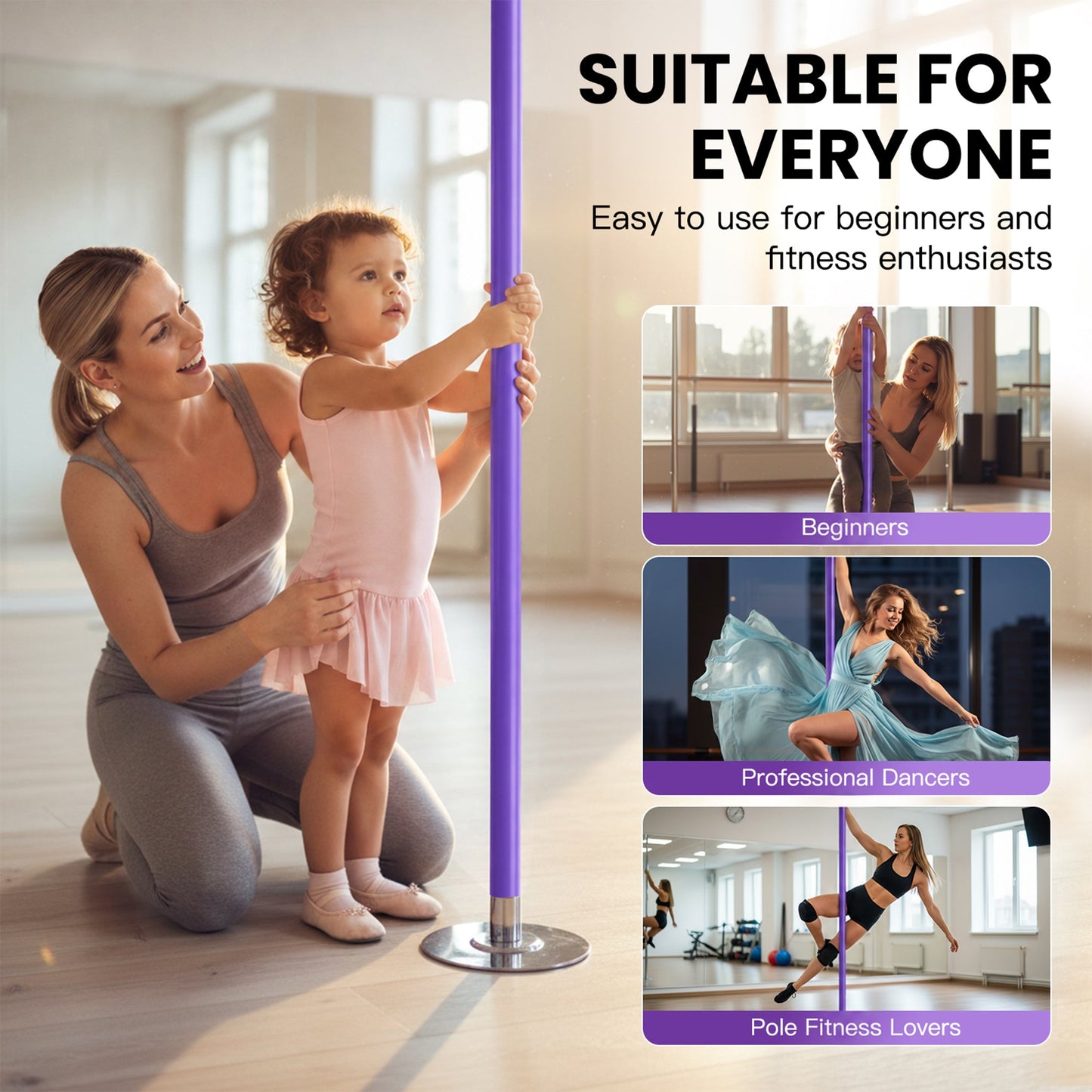 Advwin Silicone Dance Pole for Home
