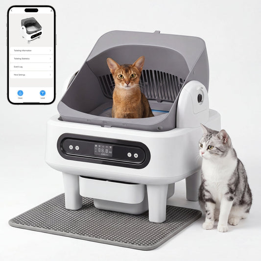 Advwin Self Cleaning Cat Litter Box with UV Sterilizer