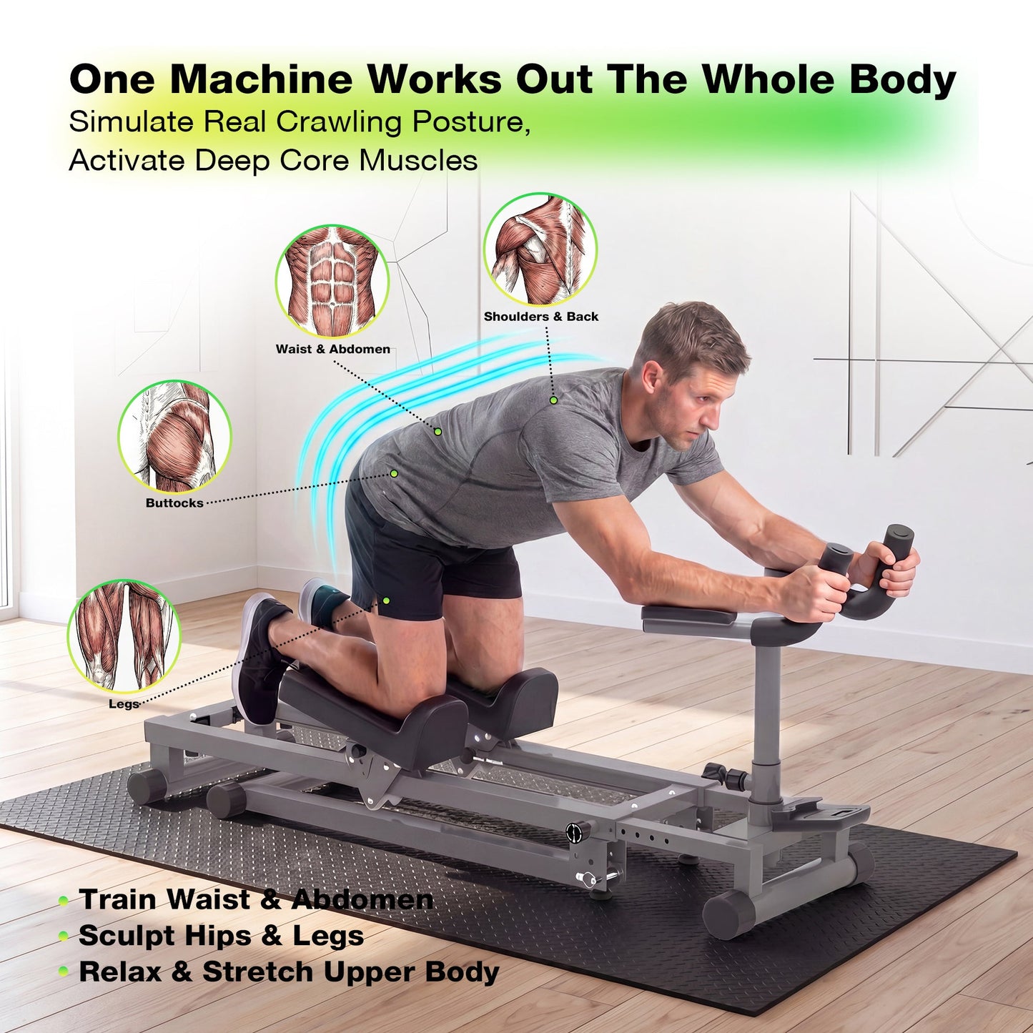 Advwin 3-in-1 Spine Twist Stretcher for Core and Waist