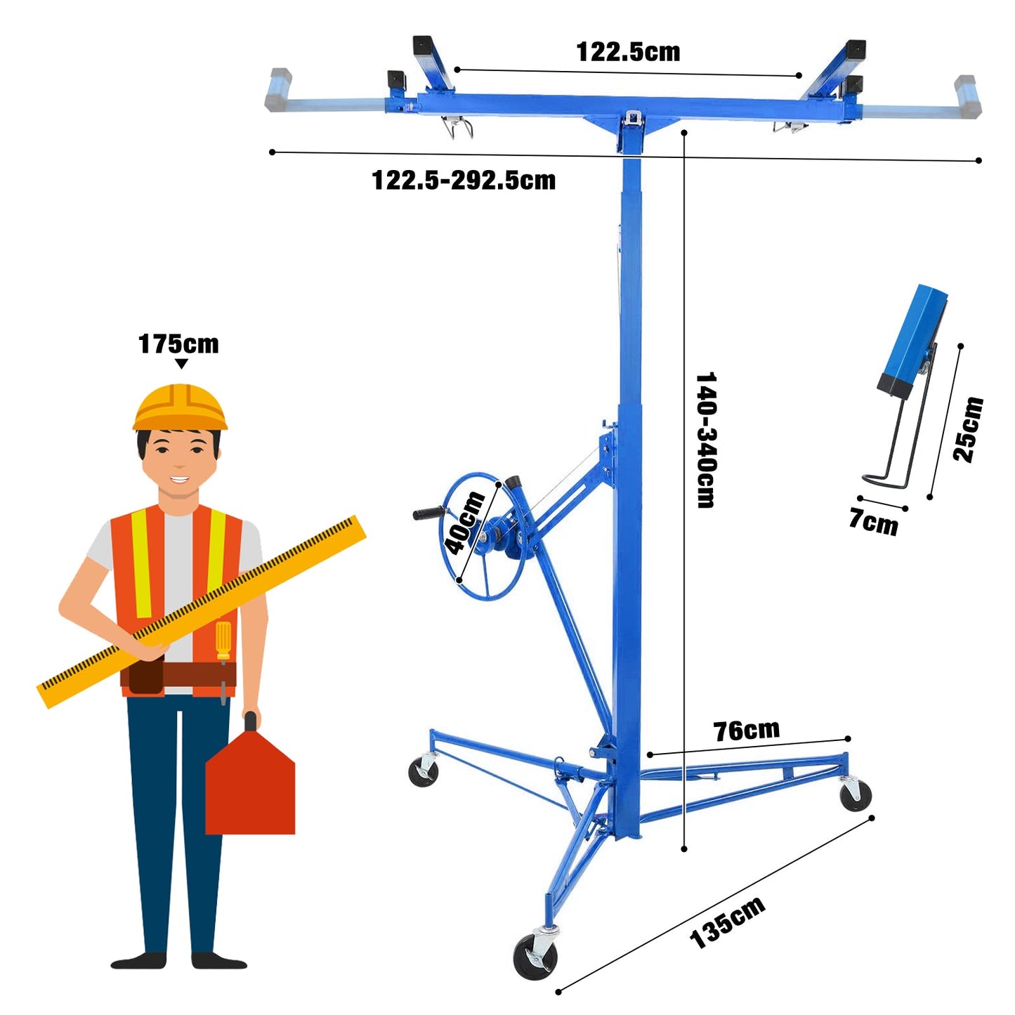 Advwin 11FT Drywall Panel Lift Blue