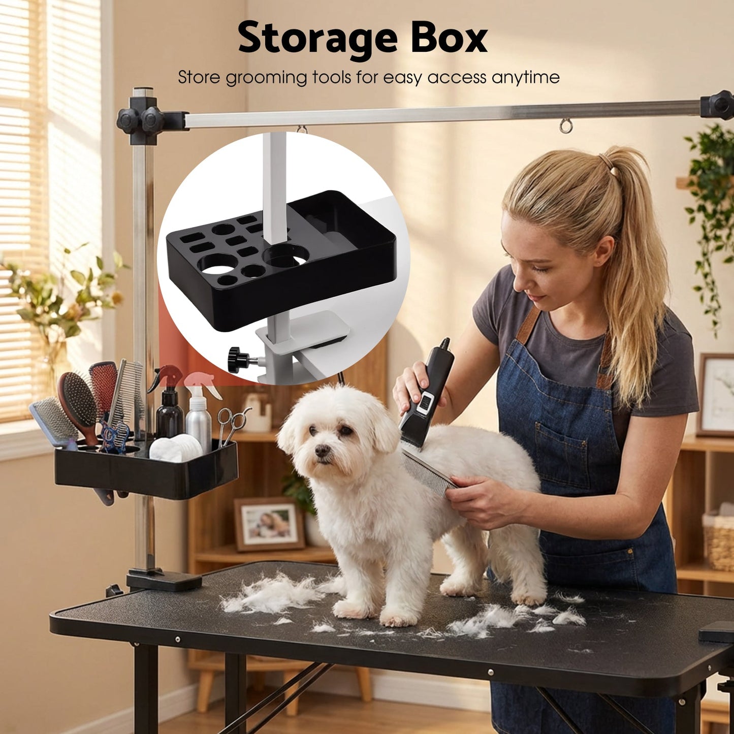 Advwin Dog Cat Pet Grooming Table 2 Loops