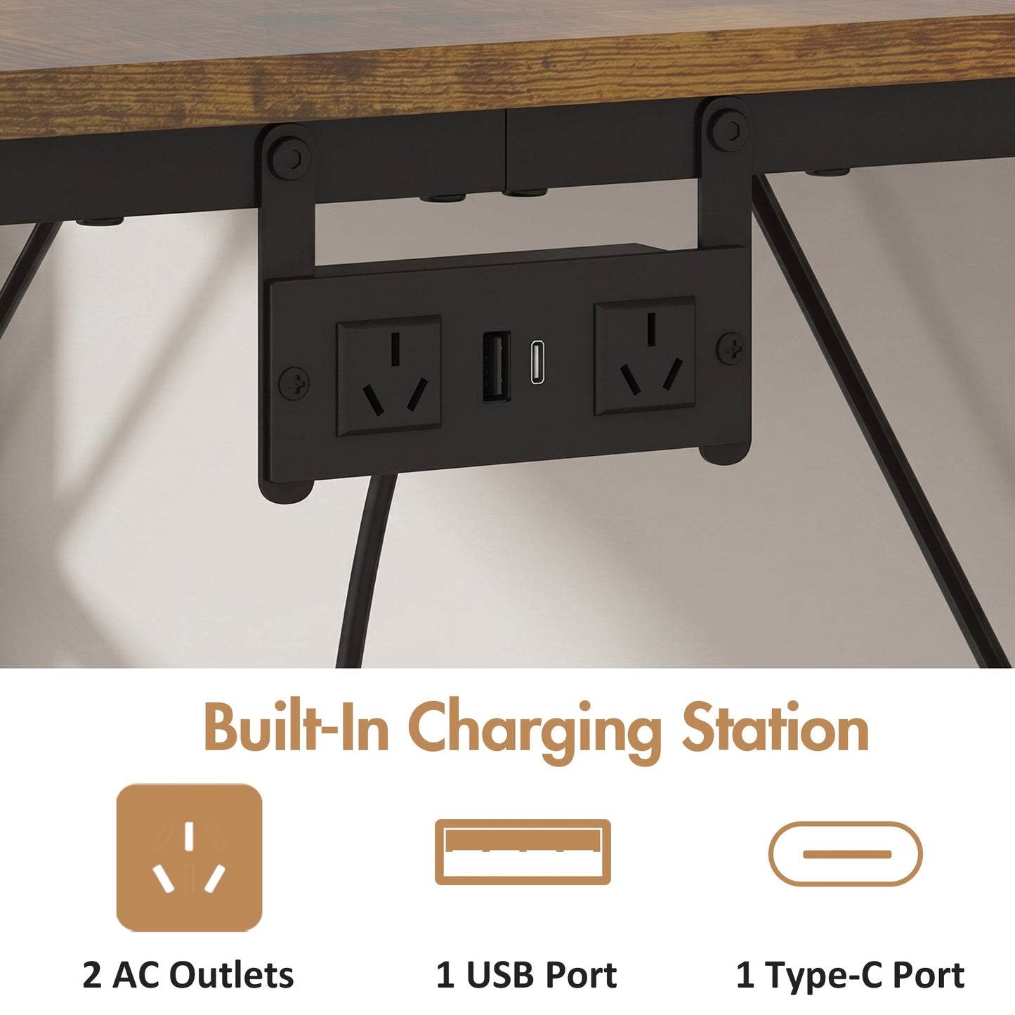 Advwin 90cm Reversible Computer Desk for Home & Office