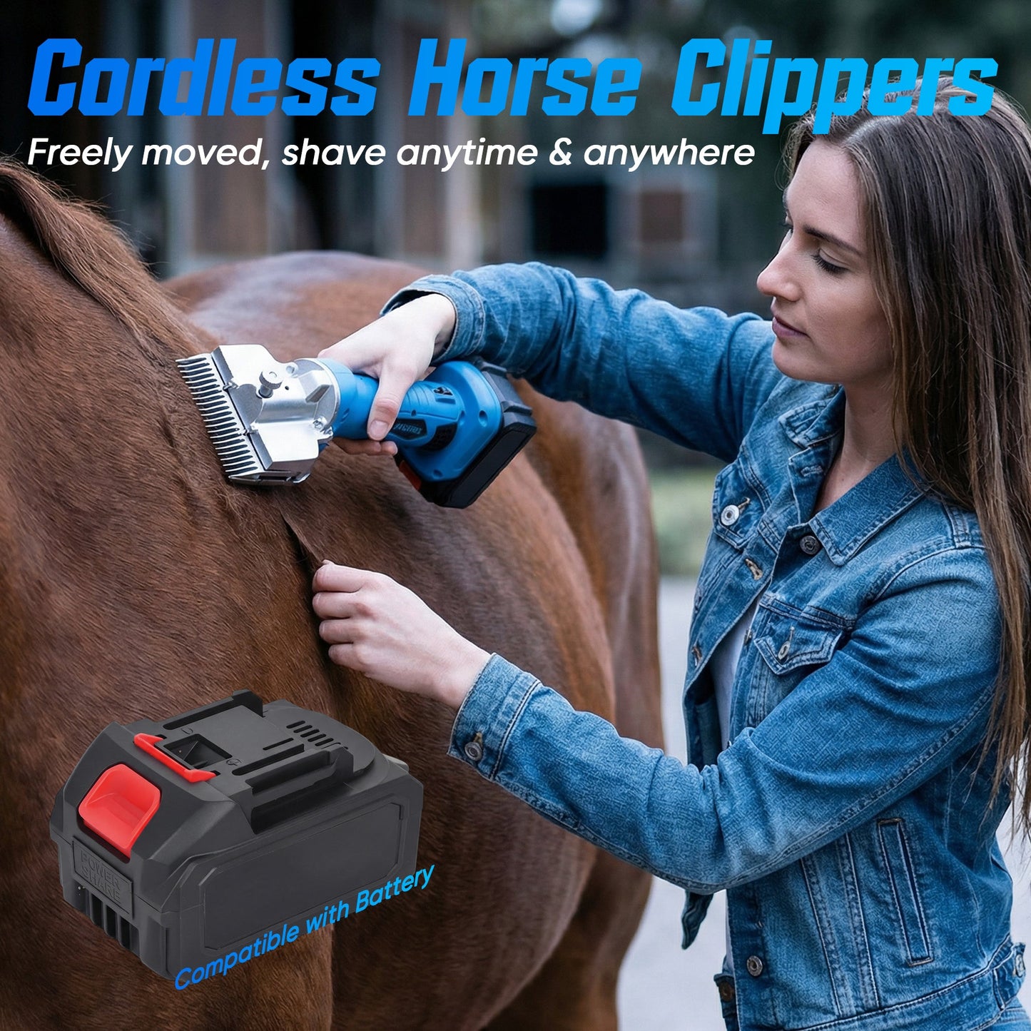 Advwin Cordless Horse Clippers 500W