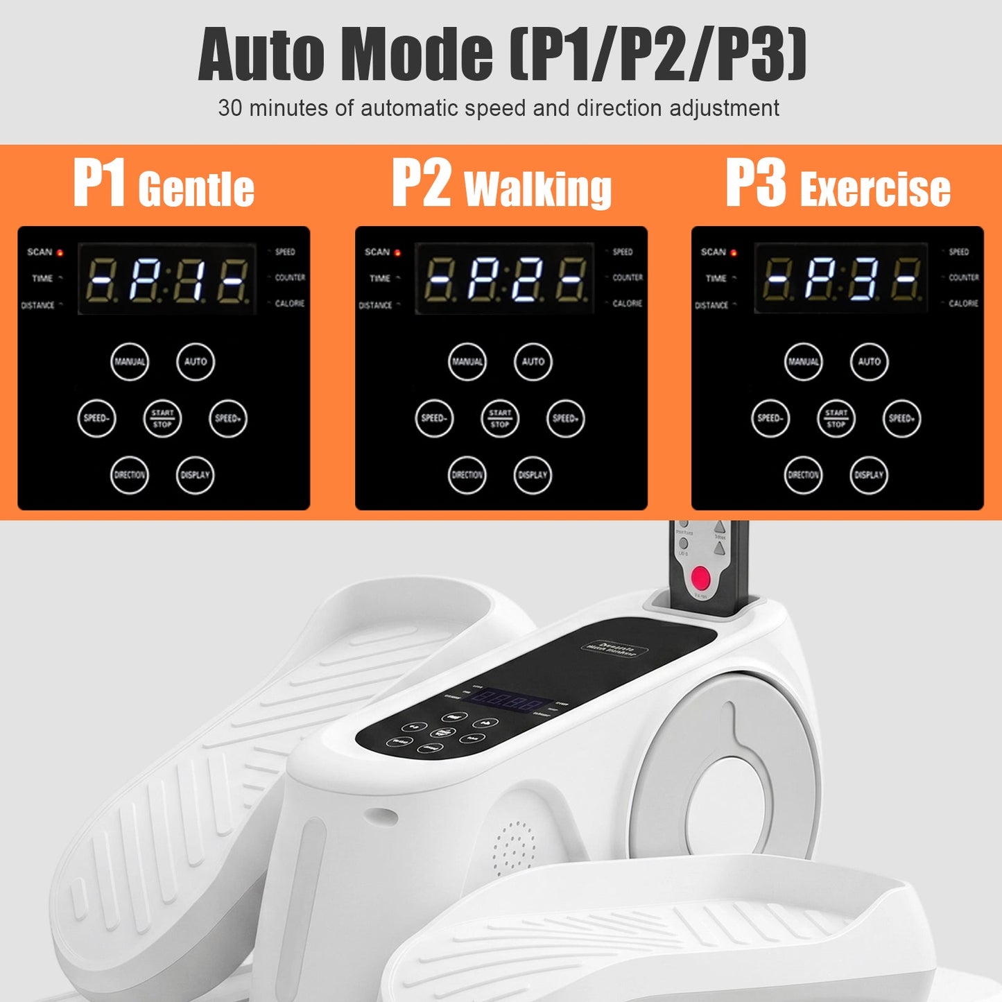 Advwin Under Desk Elliptical Machine Home Pedal Exerciser