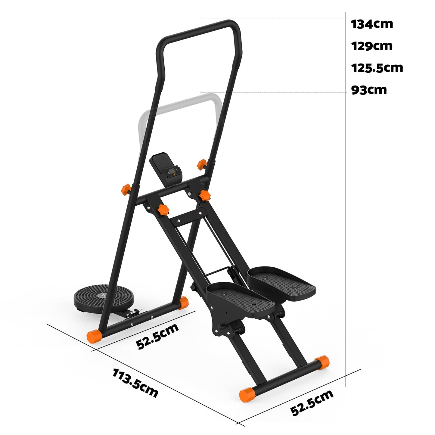 Advwin Adjustable Stair Stepper w/Twisting Waist Disc