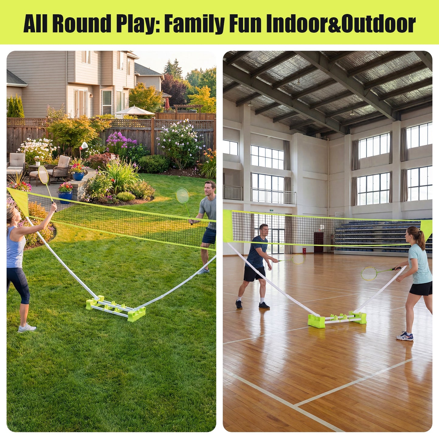 Advwin 4.6m All-in-One Portable Badminton Set