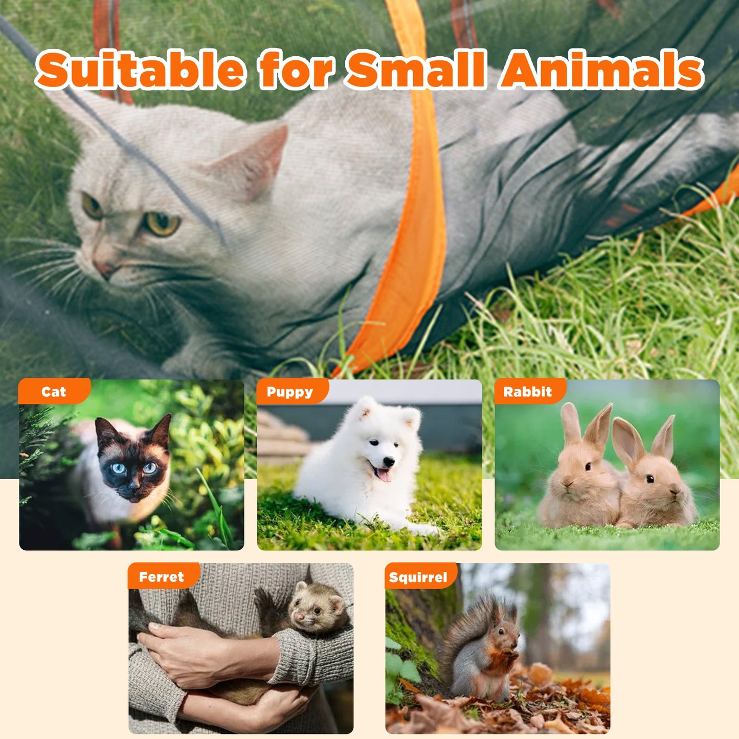 Advwin 7-in-1 DIY Cat Enclosure Outdoor Playpen