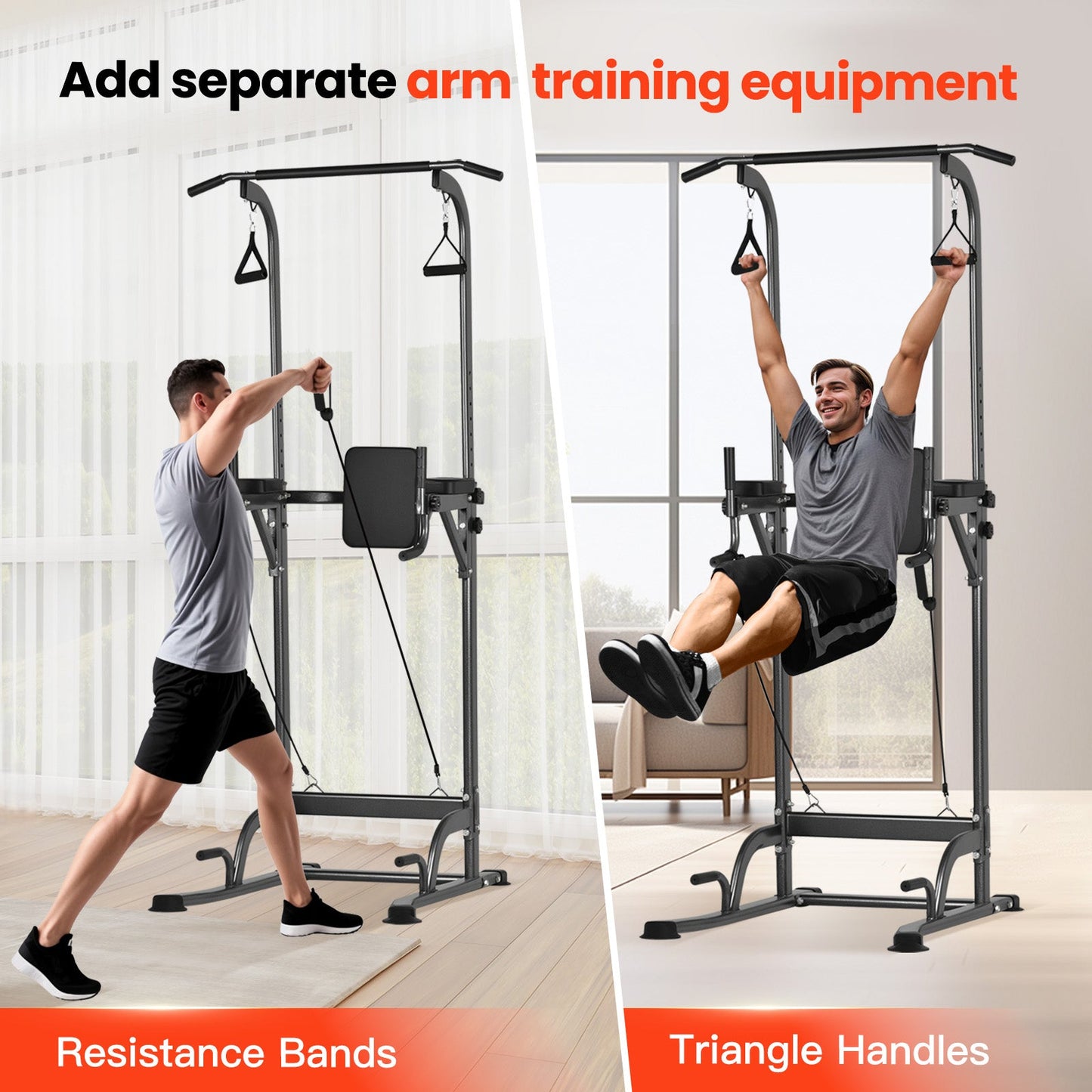 Advwin Pull Up Station Adjust Home Gym Power Tower