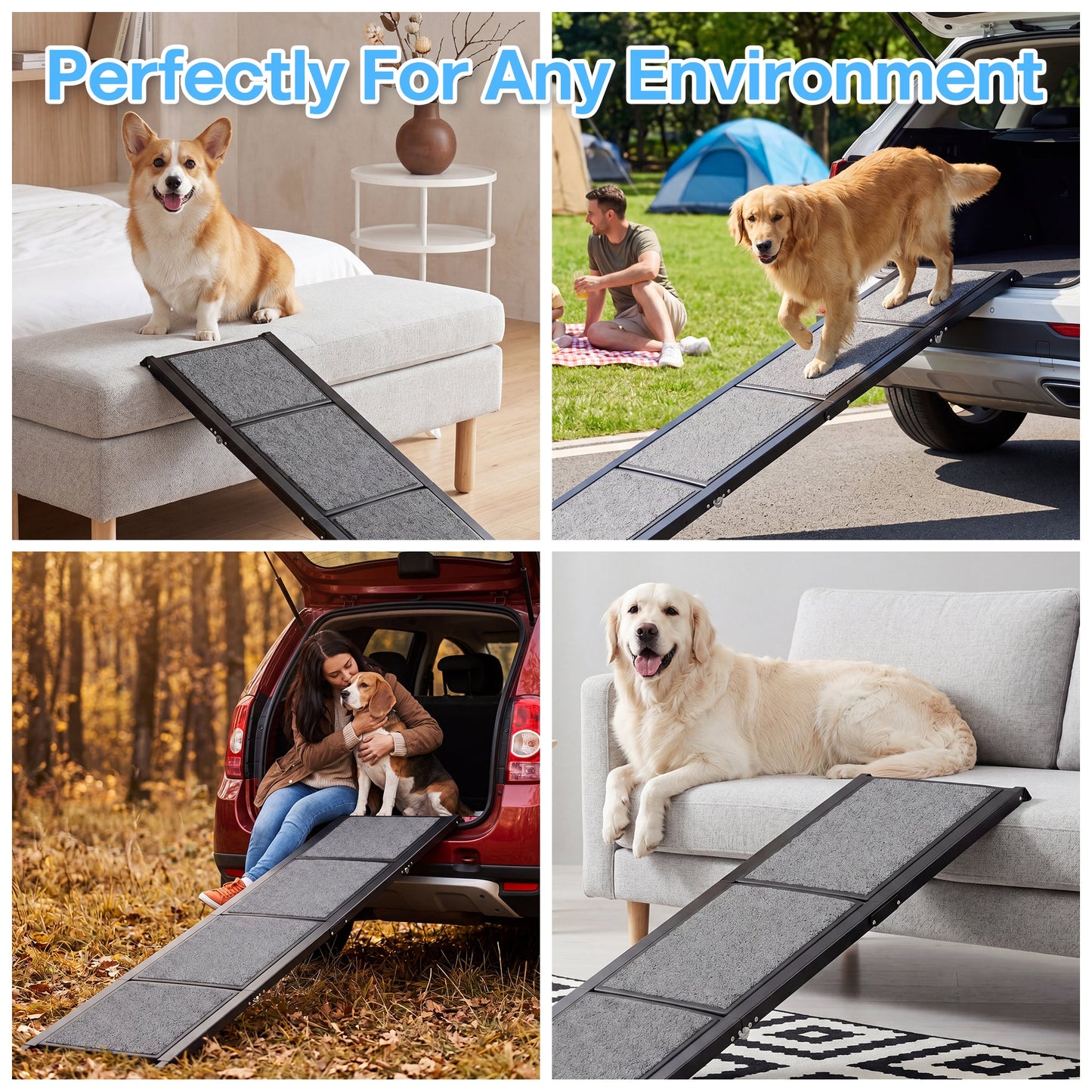 Advwin 180cm x 44cm Folding Dog Ramp for Car