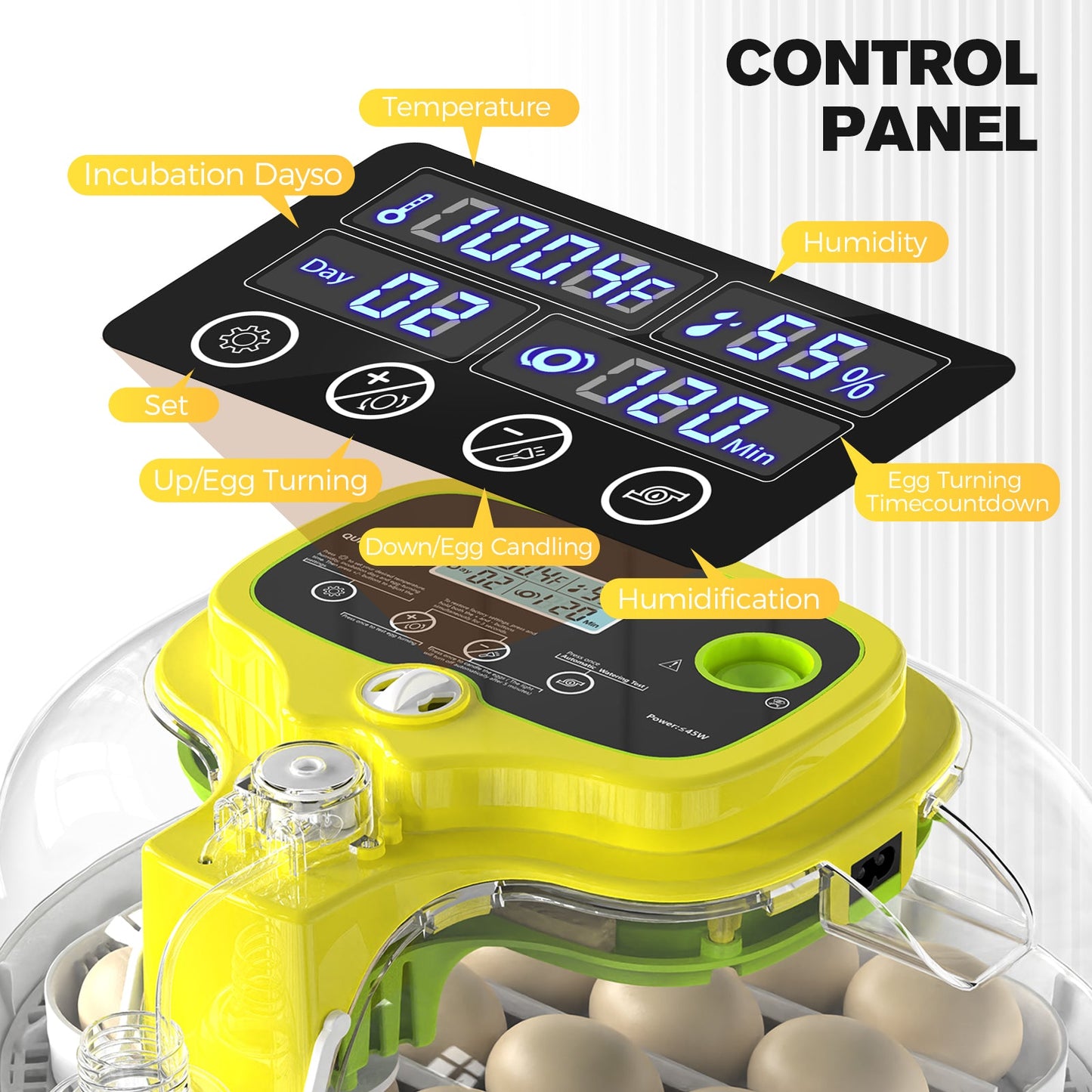 Advwin 16 Eggs Incubators with Auto Water Refill