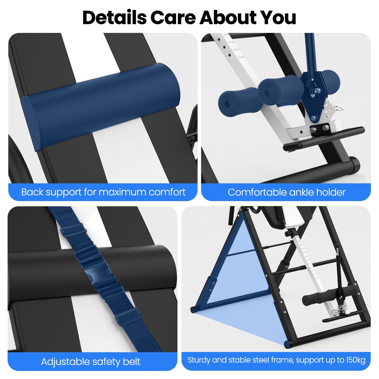 Advwin Adjustable Inversion Table Back Stretcher