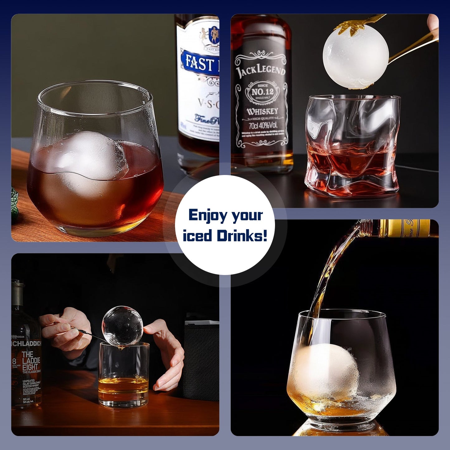 Advwin Sphere Ice Maker Machine with Self-Cleaning