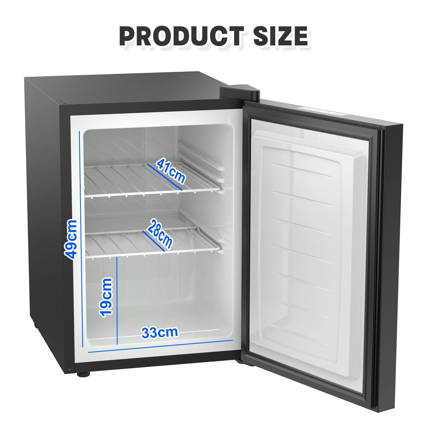 Advwin 60L Mini Upright Freezer Compact Freezer