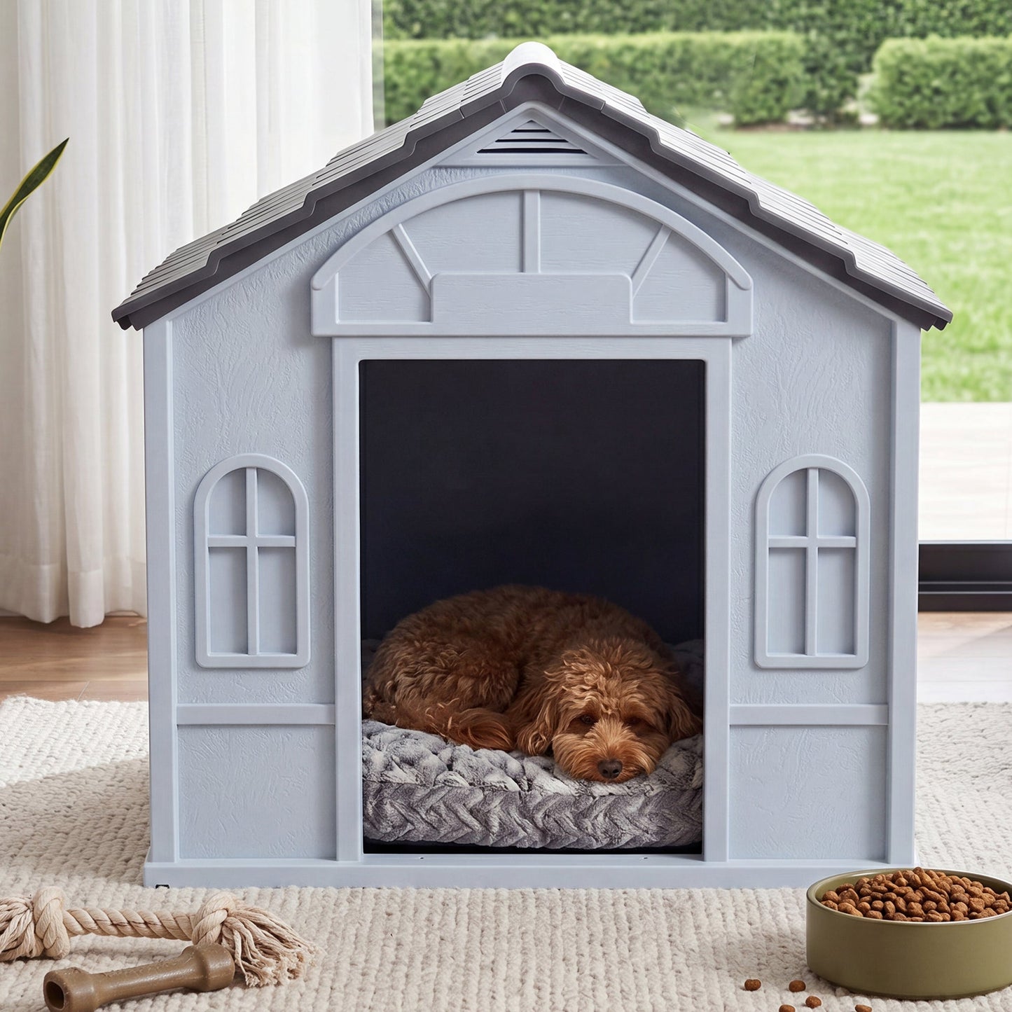 Advwin Small Weatherproof Plastic Dog House