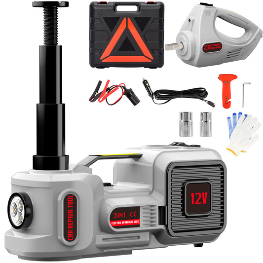 Advwin Electric Car Jack with Electric Impact Wrench