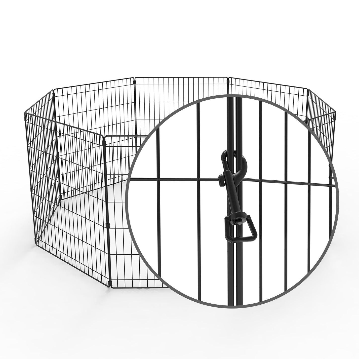 Advwin Pet Playpen Dog Dence Exercise Pen 8 Panel