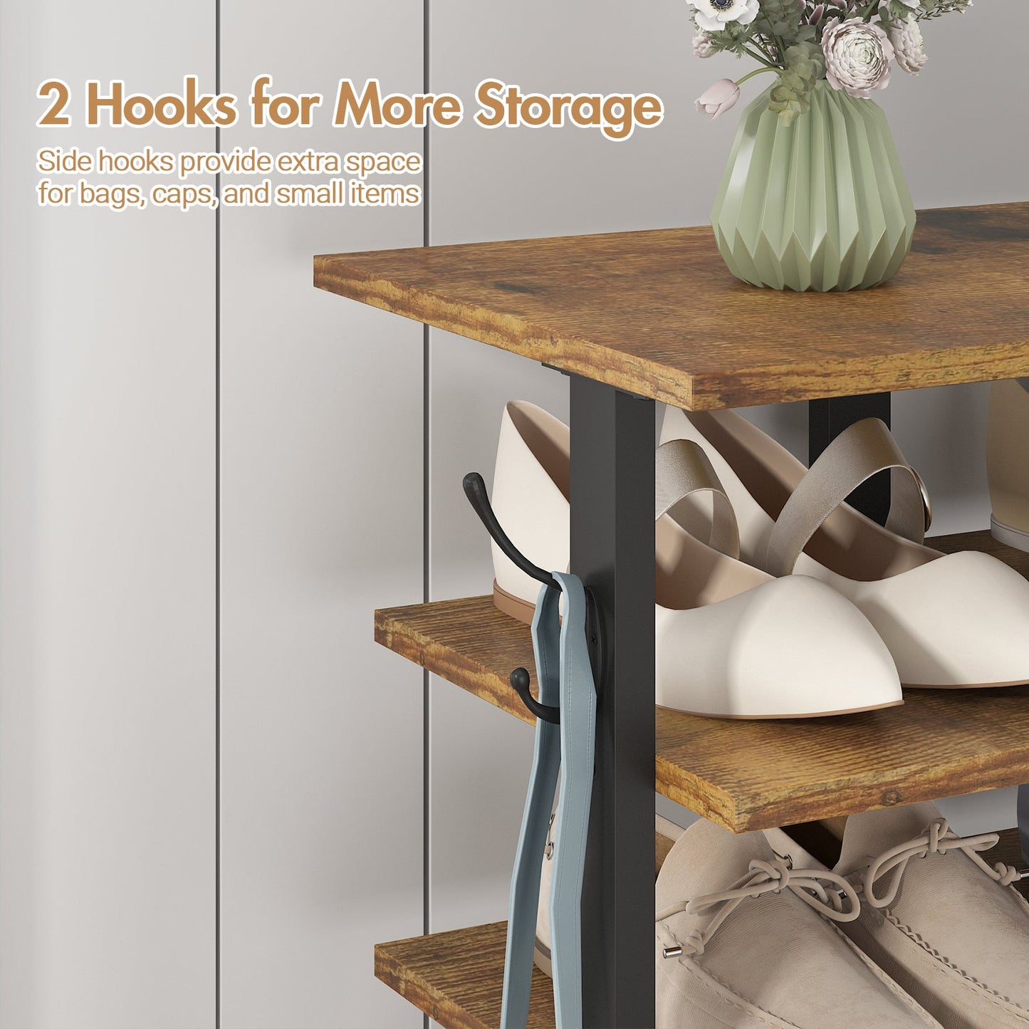 Advwin 8-Tier Vertical Shoe Rack Organiser Narrow