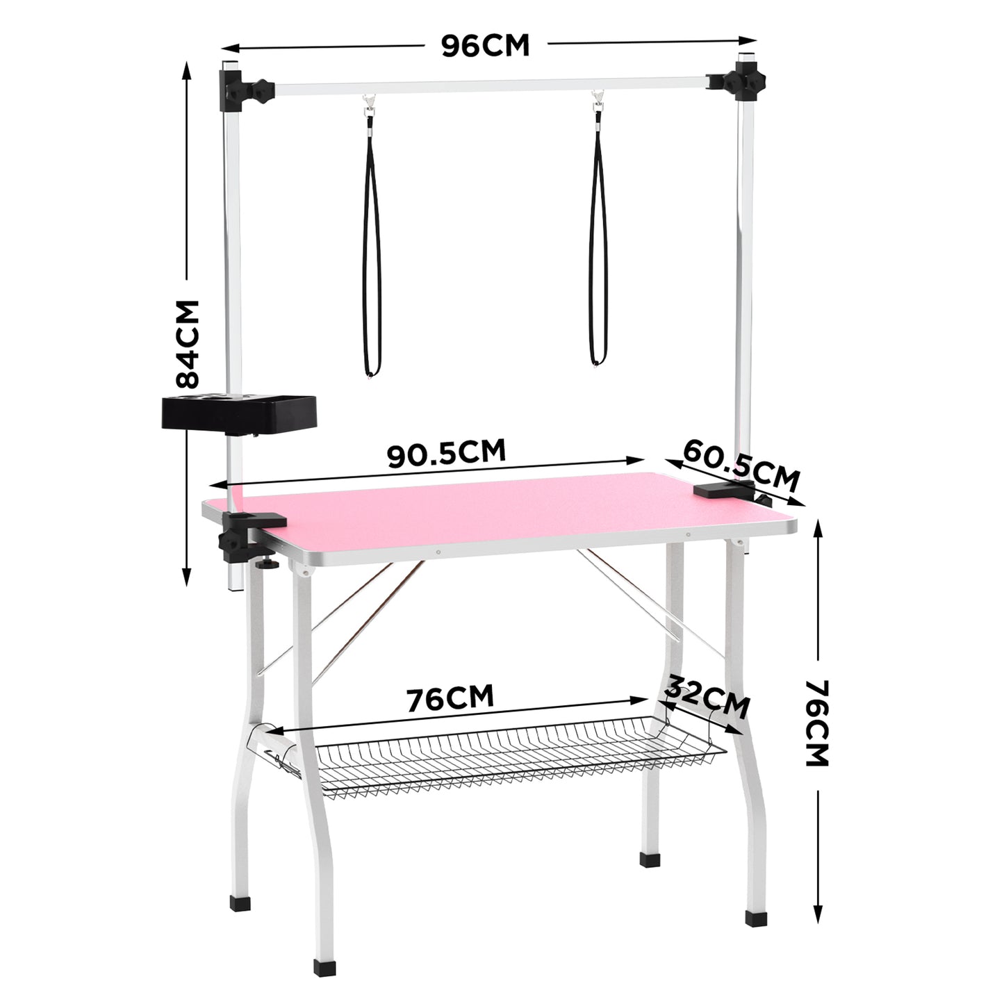 Advwin Pet Bath Grooming Table Pink