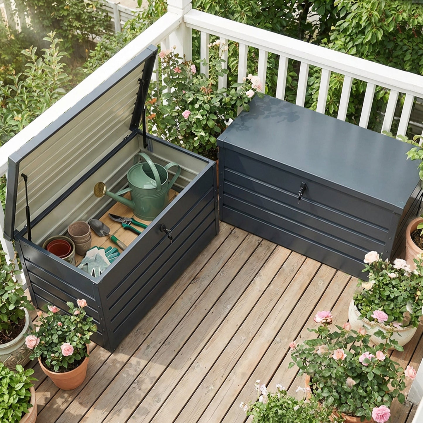 Advwin 350L Outdoor Storage Box Garden Storage Cabinet