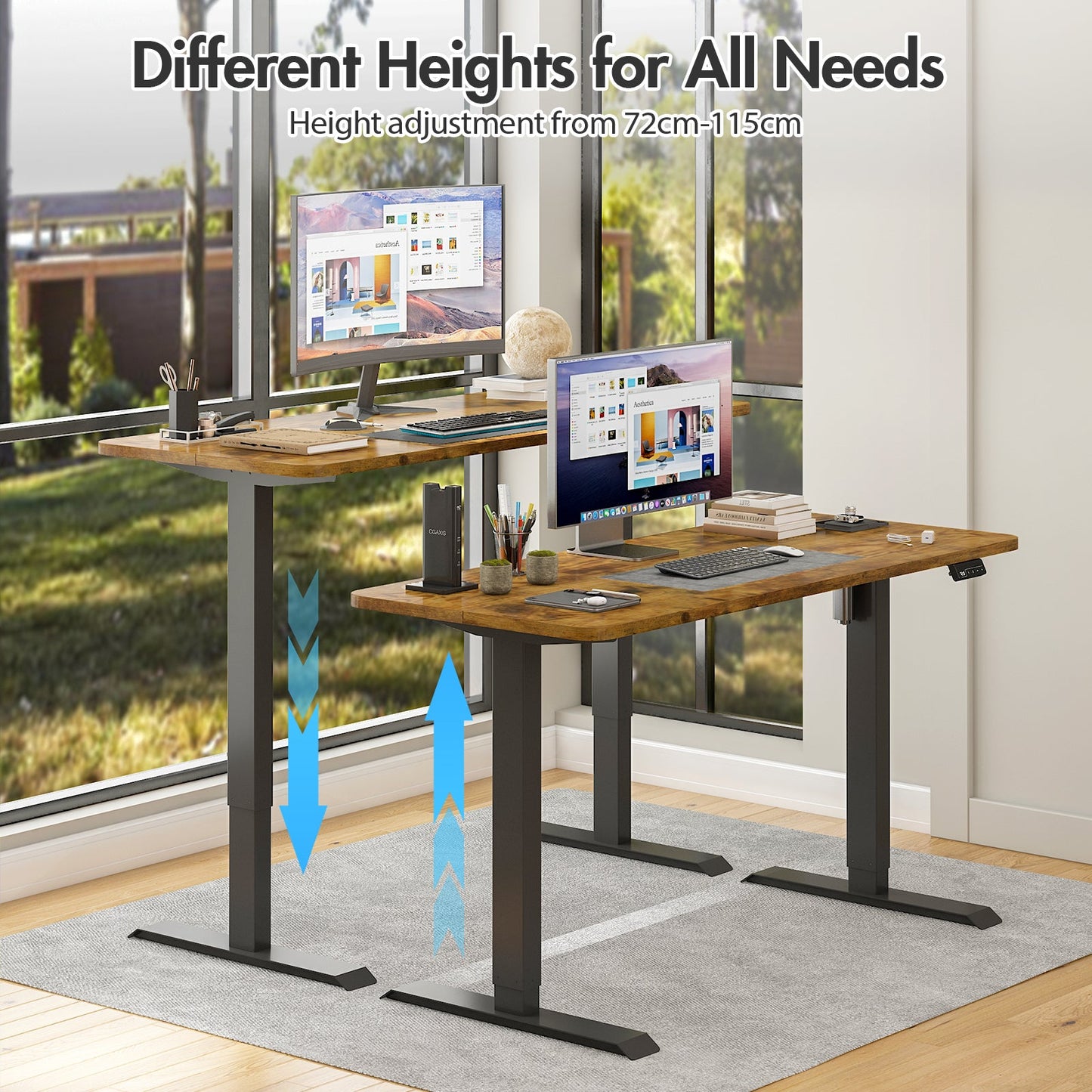 Advwin Electric Standing Desk with Memory Lifting 120cm