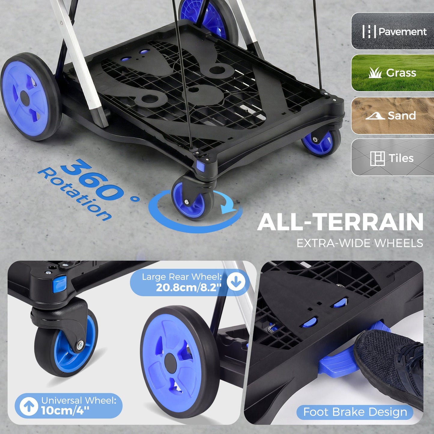 Advwin Multi Use Functional Collapsible Cart
