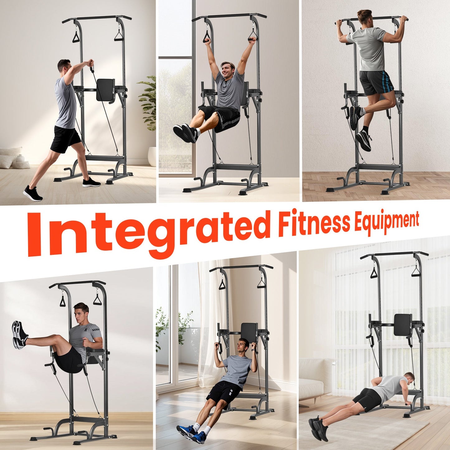 Advwin Pull Up Station Adjust Home Gym Power Tower