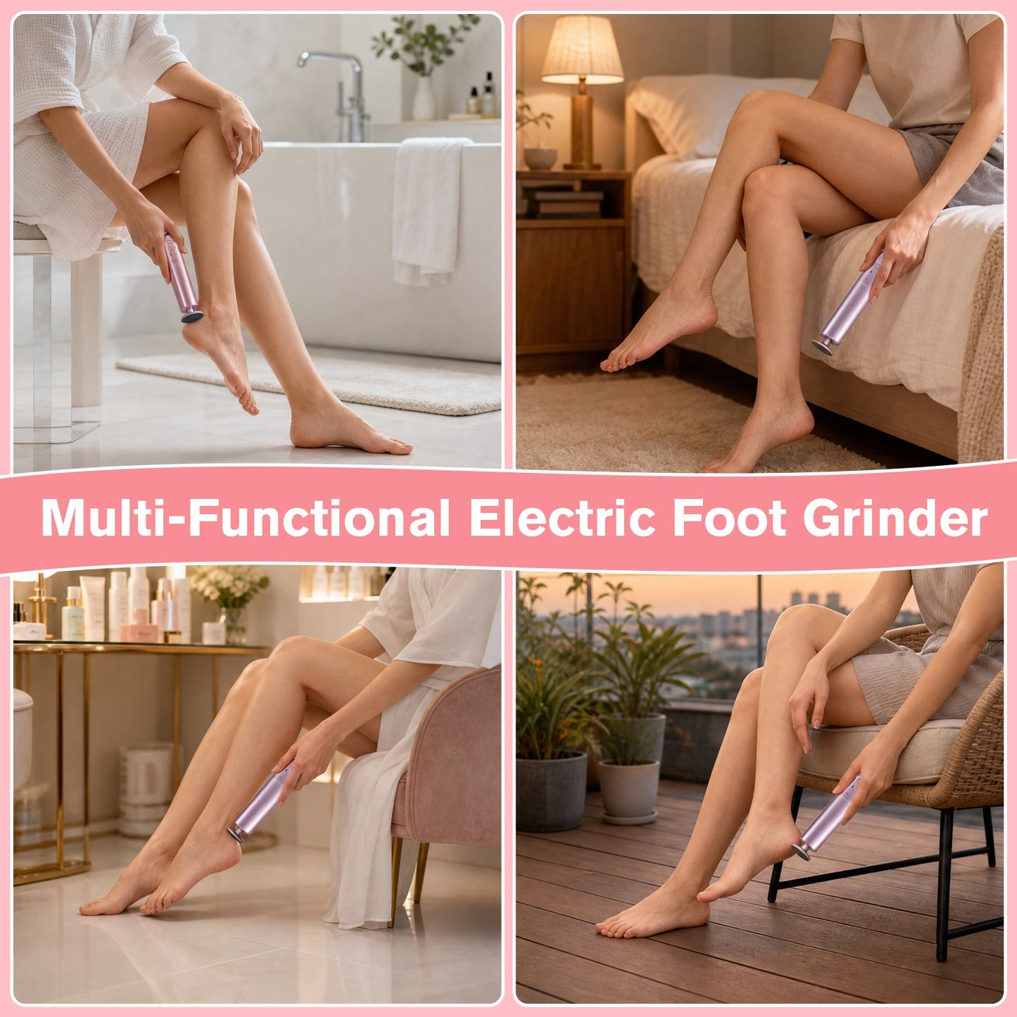 Advwin 2-IN-1 Foot Callus Remover 6-Speed Control