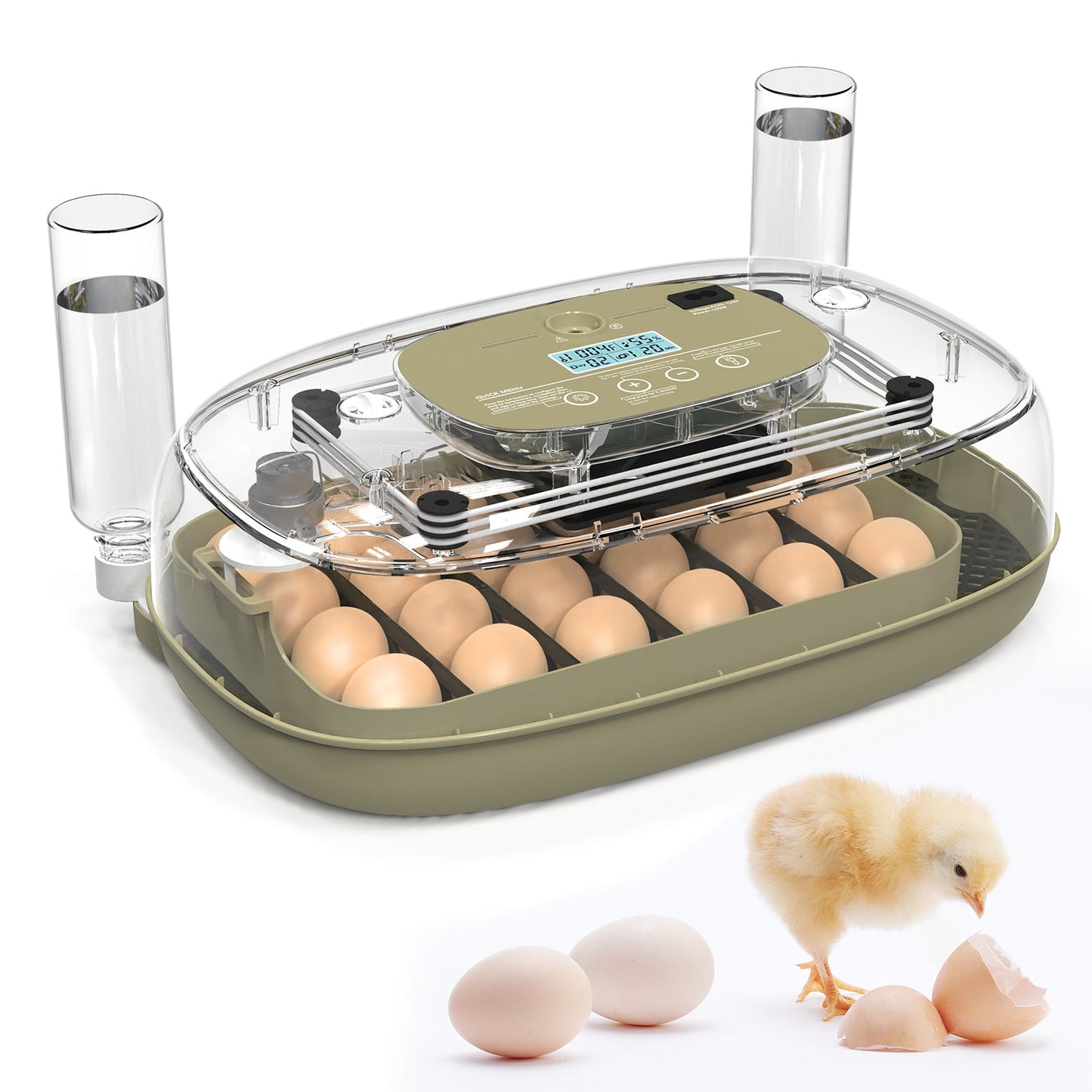Advwin 24 Eggs Incubator with Automatic Turning & Egg Candler