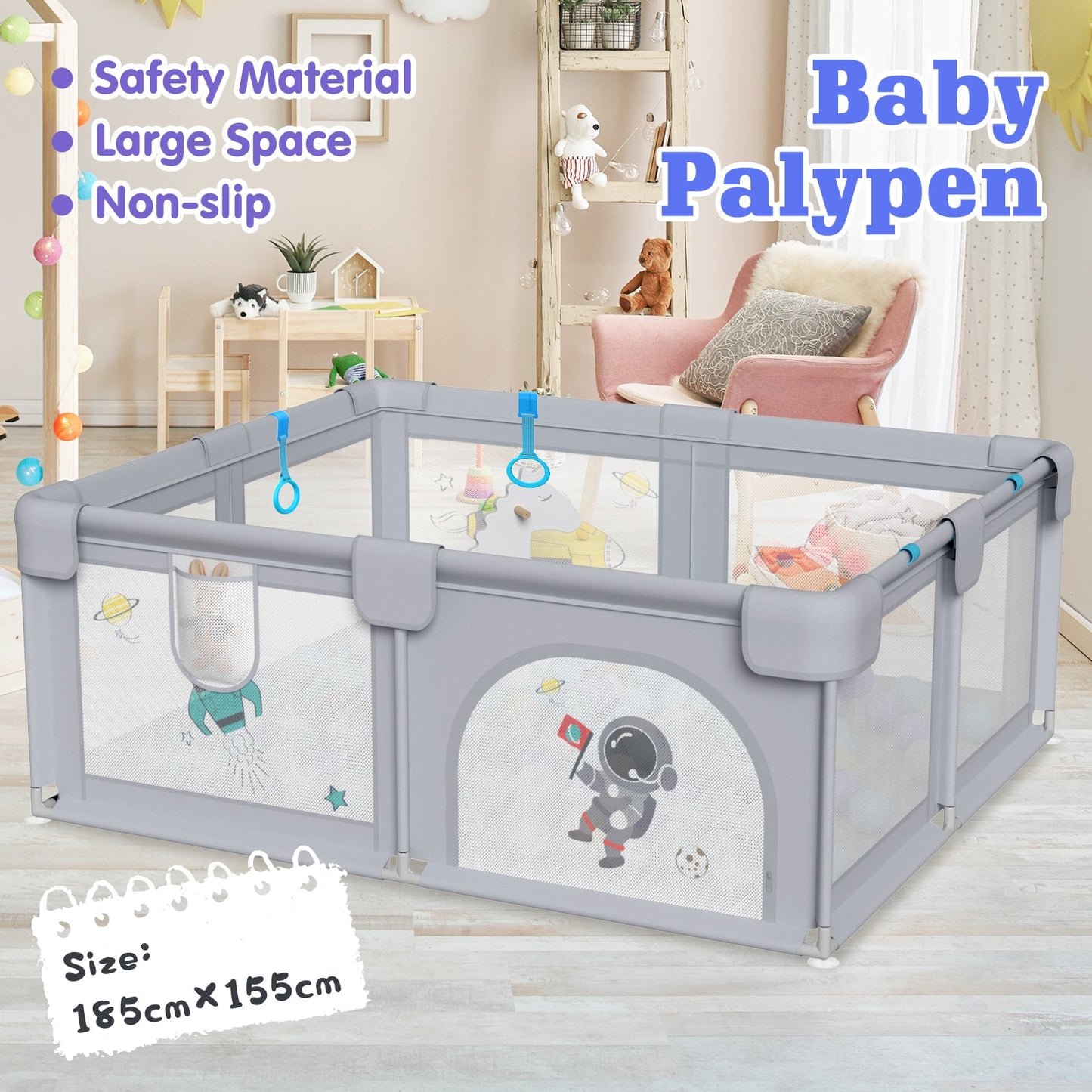 Advwin Large Baby Playpen Kids Play Fence