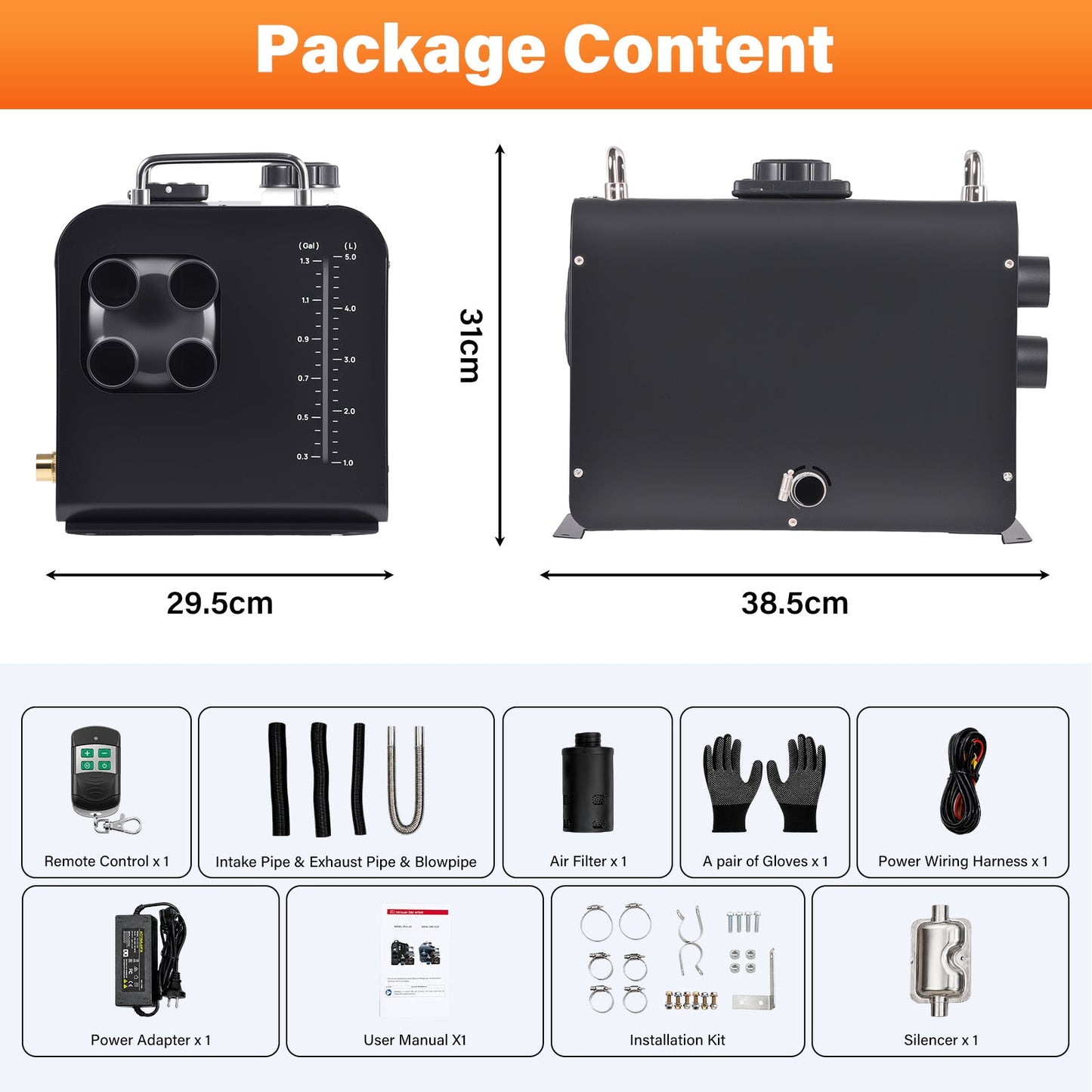 Advwin 8KW Portable All-in-One Diesel Heater