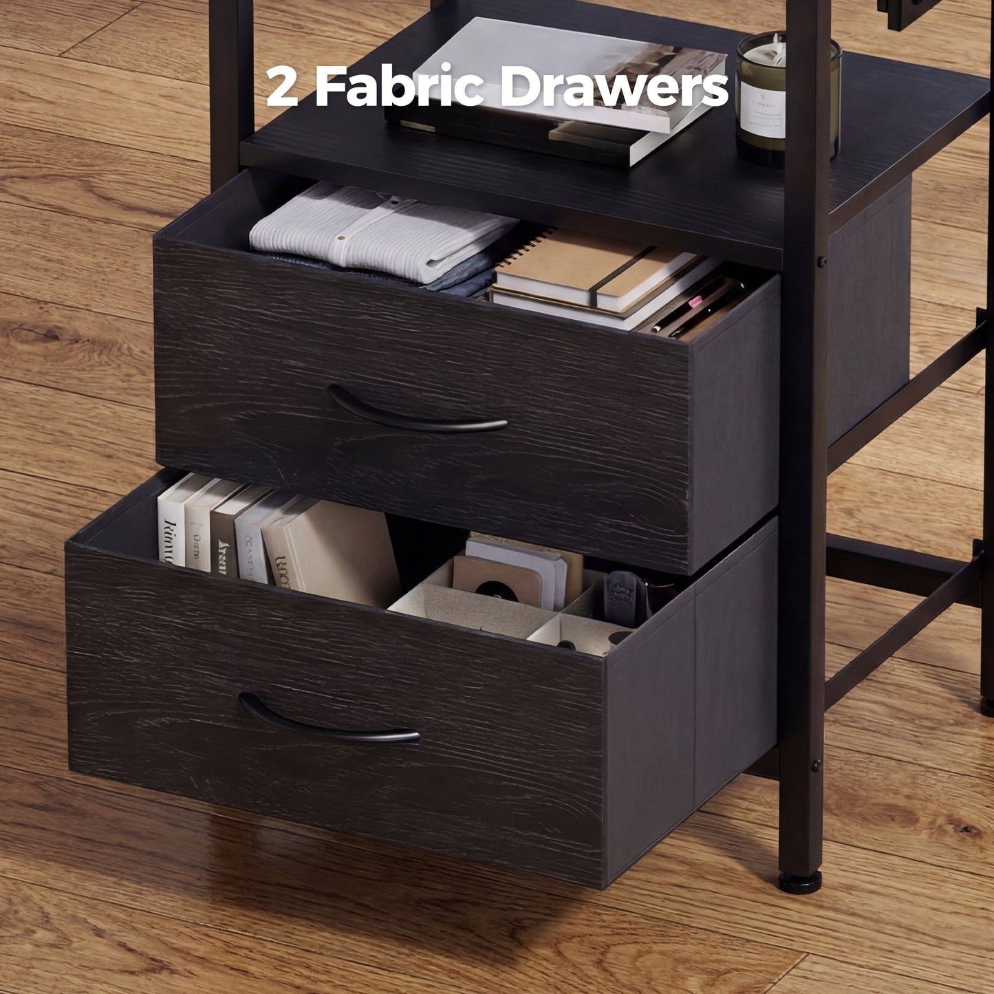 Advwin Bedside Table with Charging Station