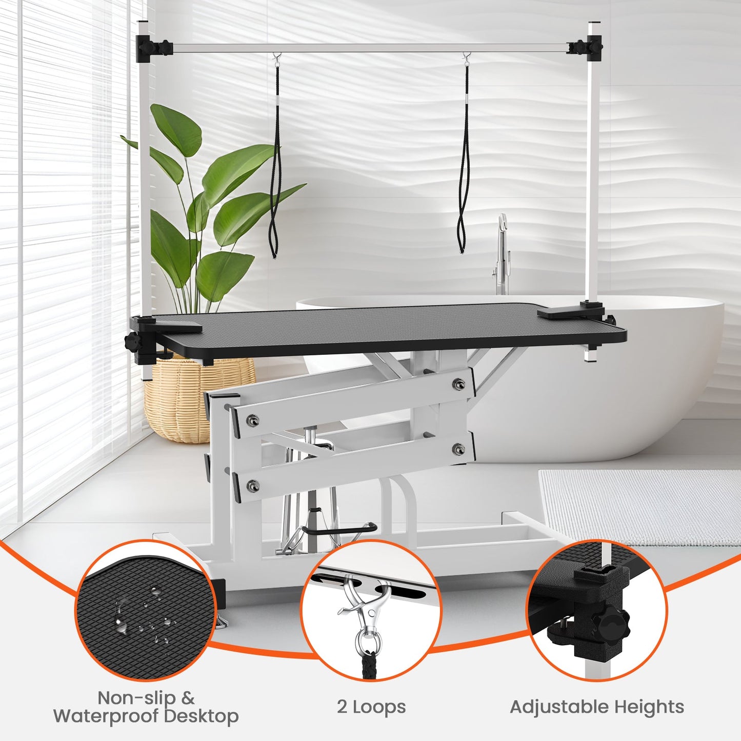 Advwin Hydraulic Pet Grooming Table for Large Dogs