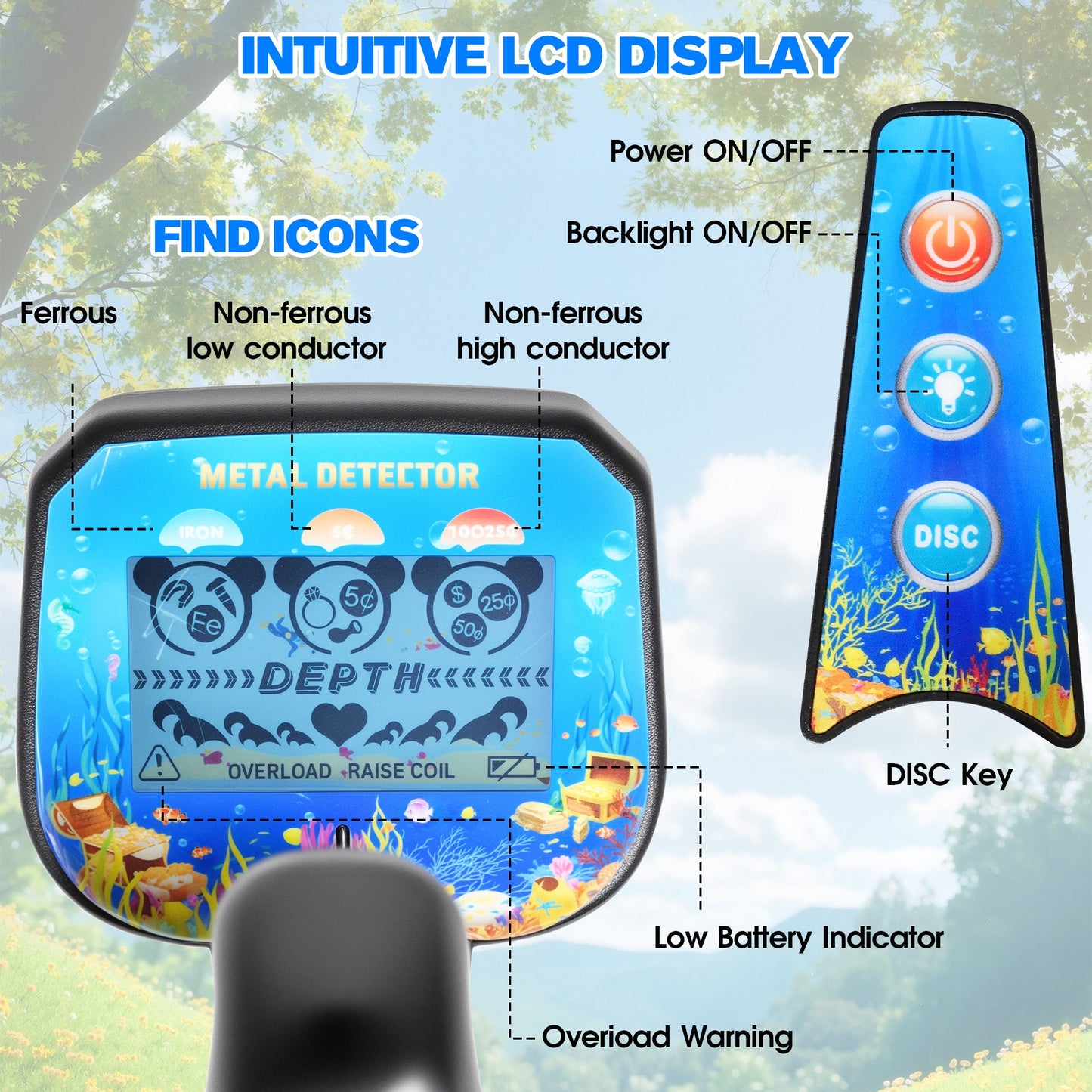 Advwin Metal Detector with 20cm Waterproof Coil