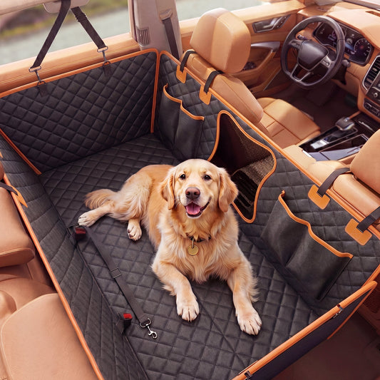 Advwin Dog Car Back Seat Cover 600D Waterproof Pet Seat Cover