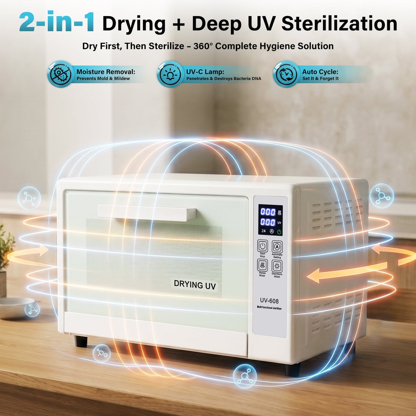 Advwin 24L Hot Towel Warmer with UV Sanitizer & Dryer