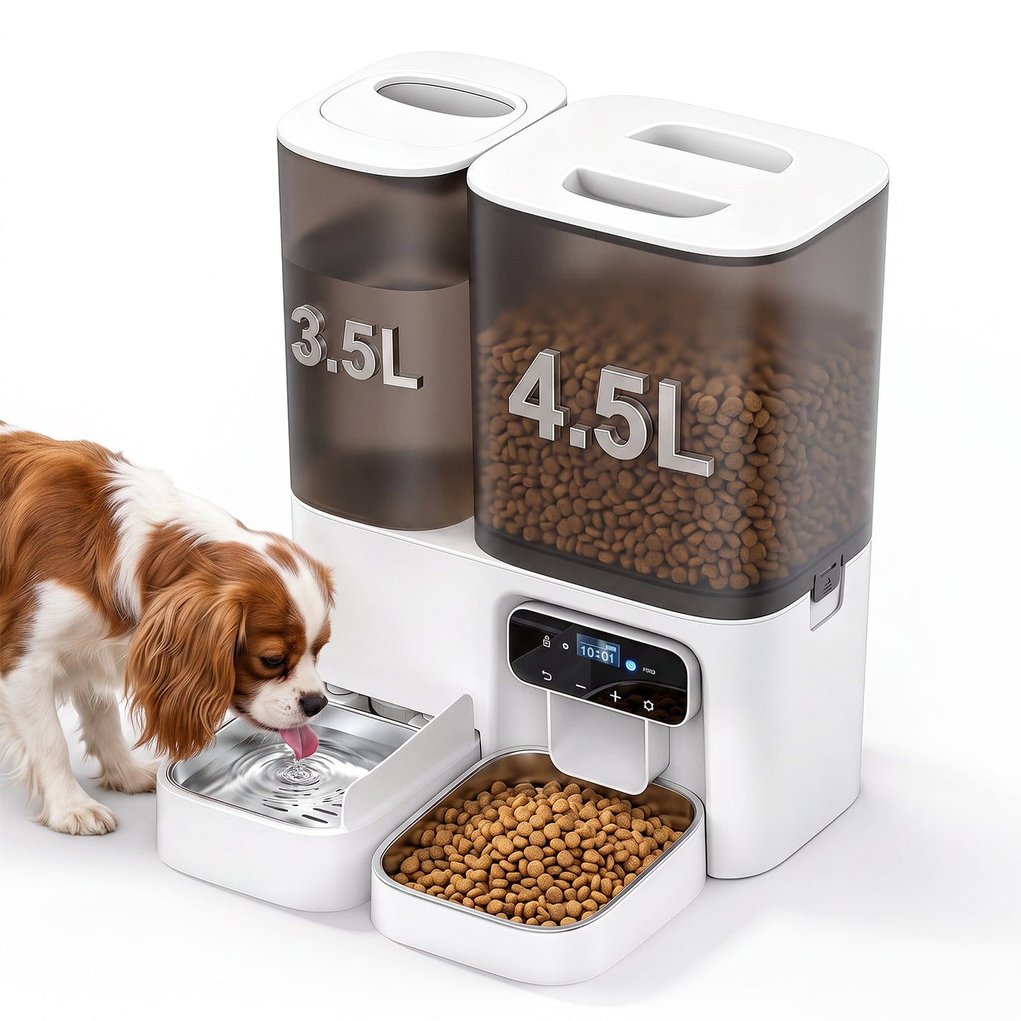 Advwin 2-in-1 Automatic Cat Feeder & Water Dispenser